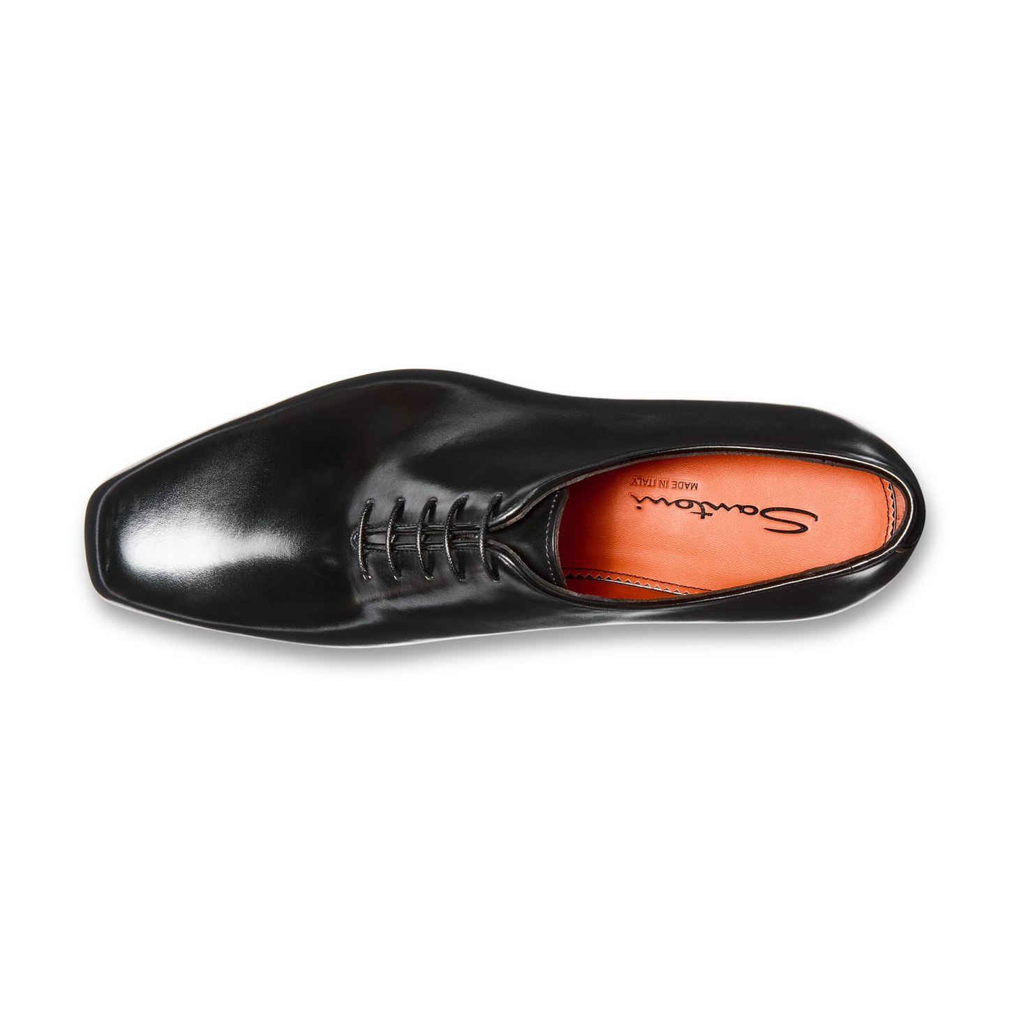 Men's black leather Oxford shoe - 5