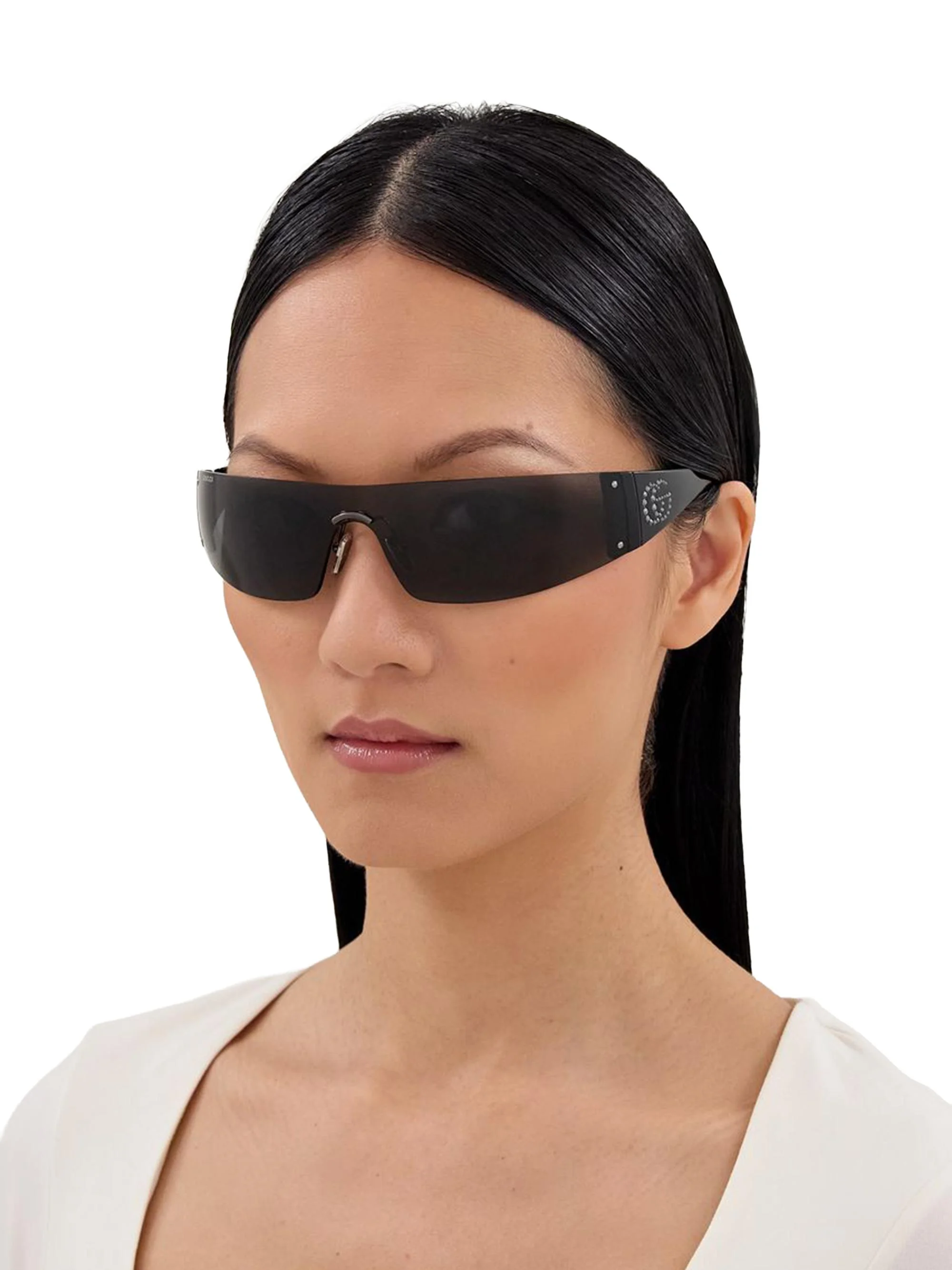Women's Leonie 99MM Mask Sunglasses - Ruthenium - 1