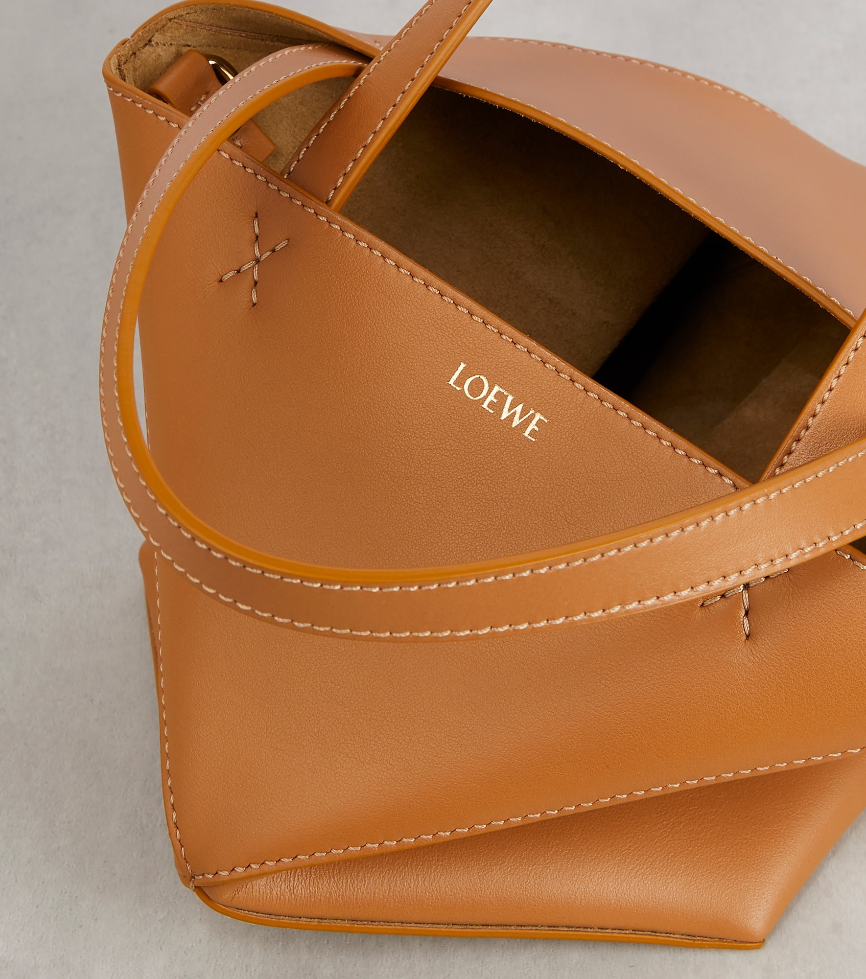 Puzzle Fold Mini leather tote bag - 6