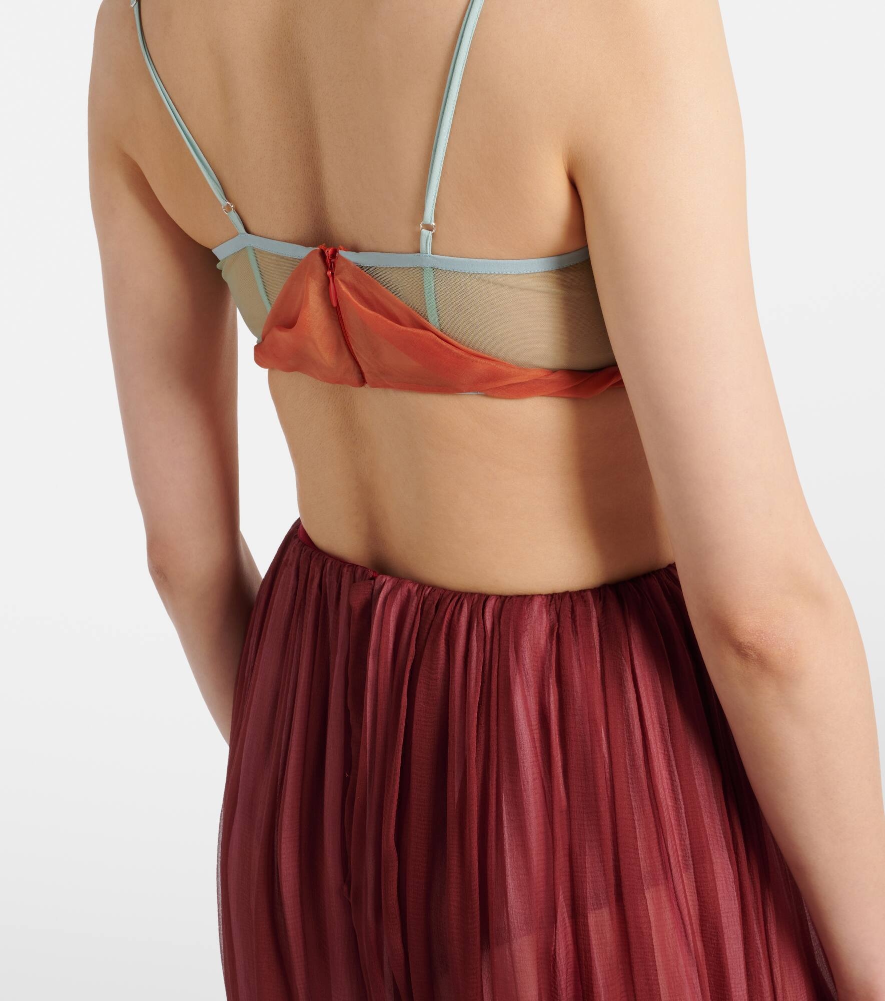 Dahlia silk open-back bustier gown - 6