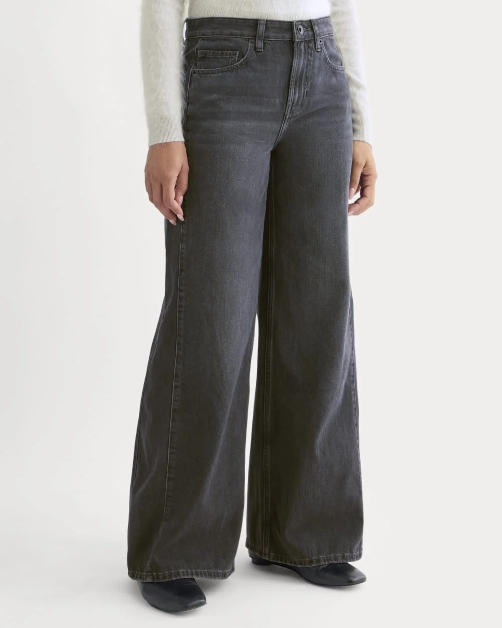 PANELED ULTRA WIDE-LEG JEAN - 1