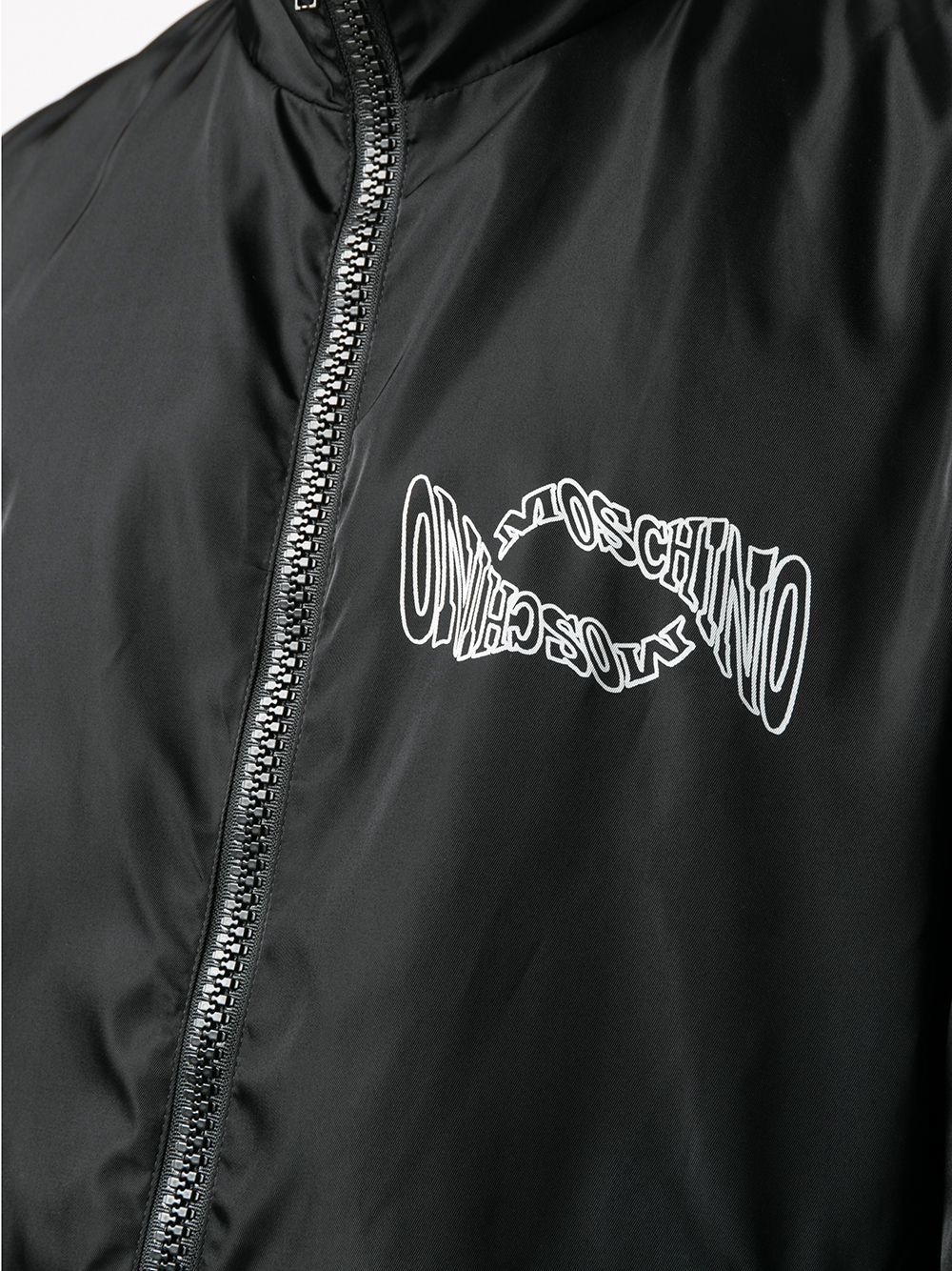 reversible warped logo jacket - 5