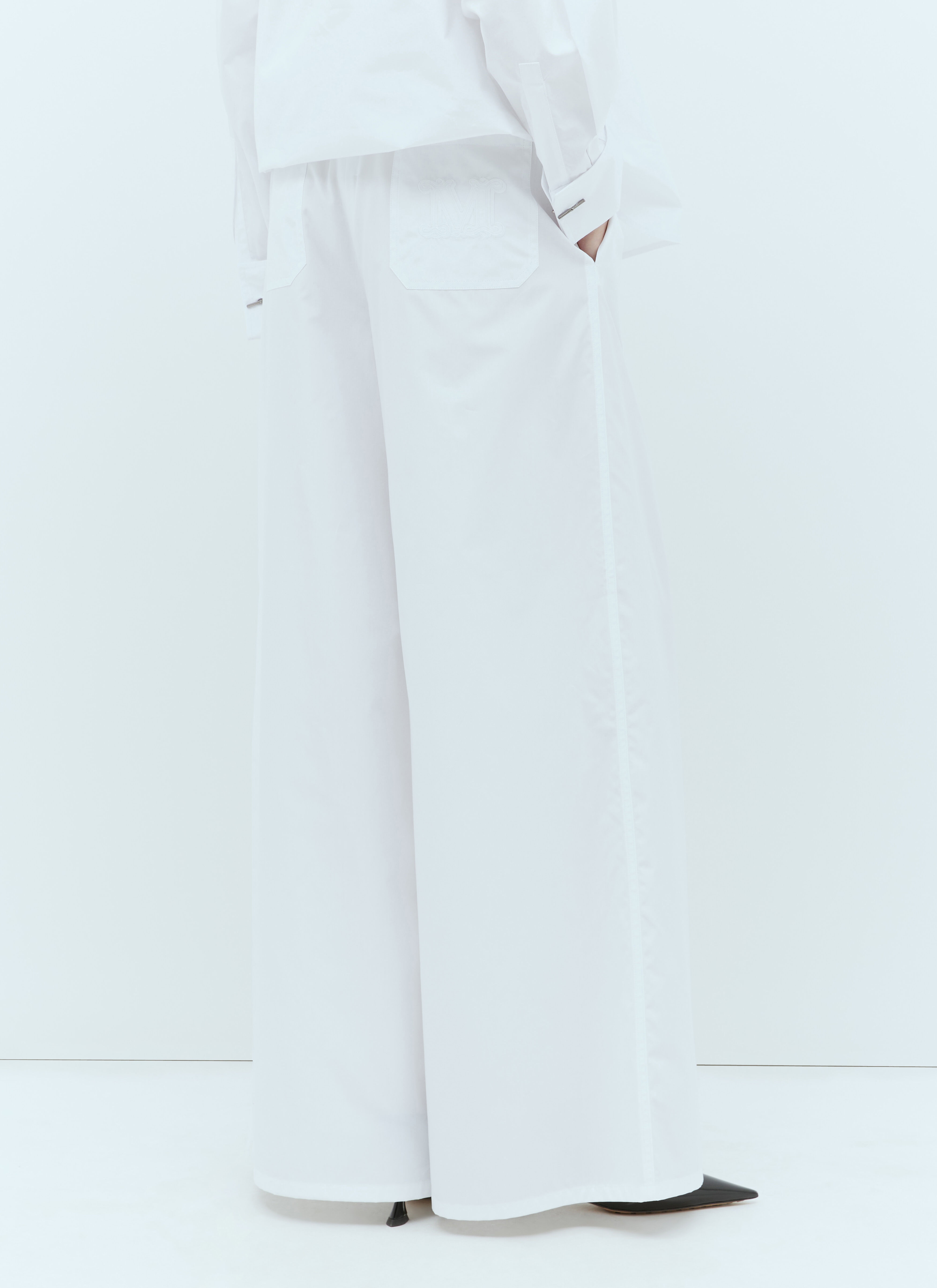 Wide Poplin Pants - 2
