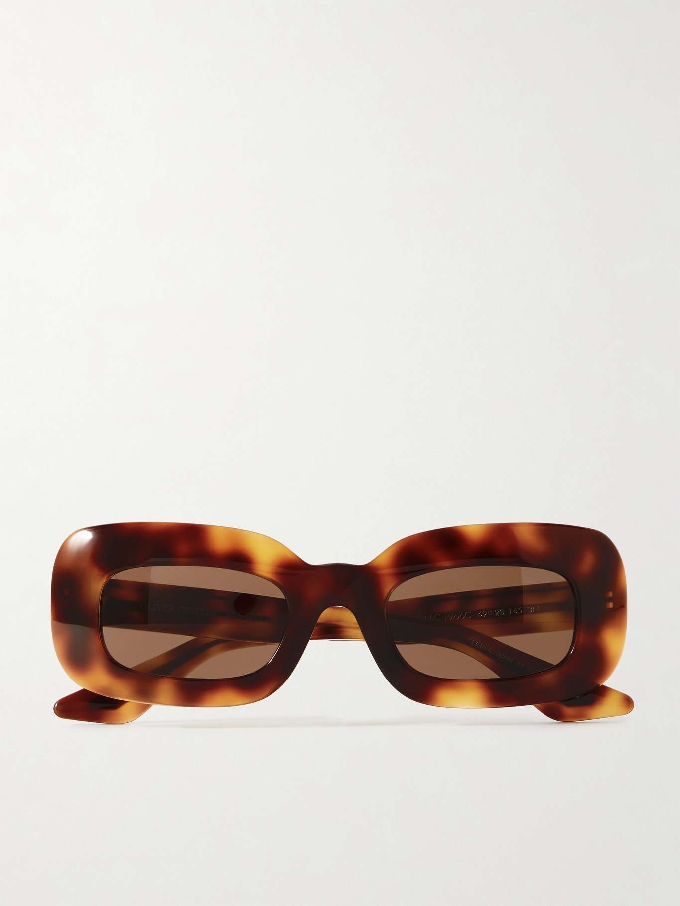 + Oliver Peoples 1966C oversized rectangular-frame tortoiseshell acetate sunglasses - 1