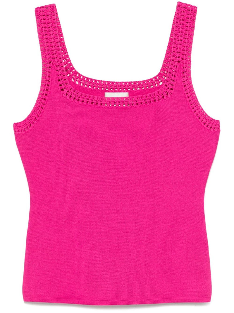 tazia crocheted edge tank top 1