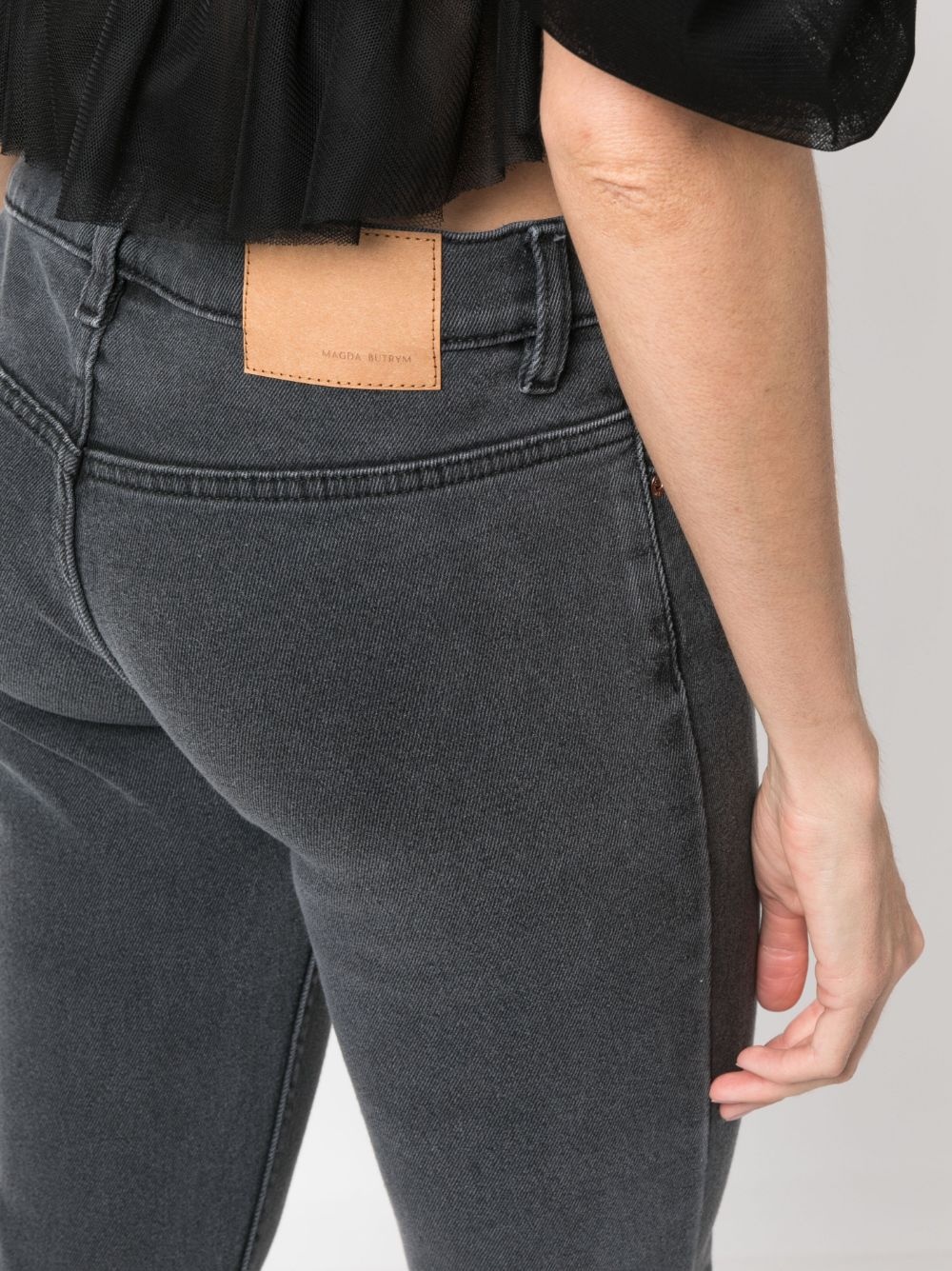 mid-rise flared jeans - 5