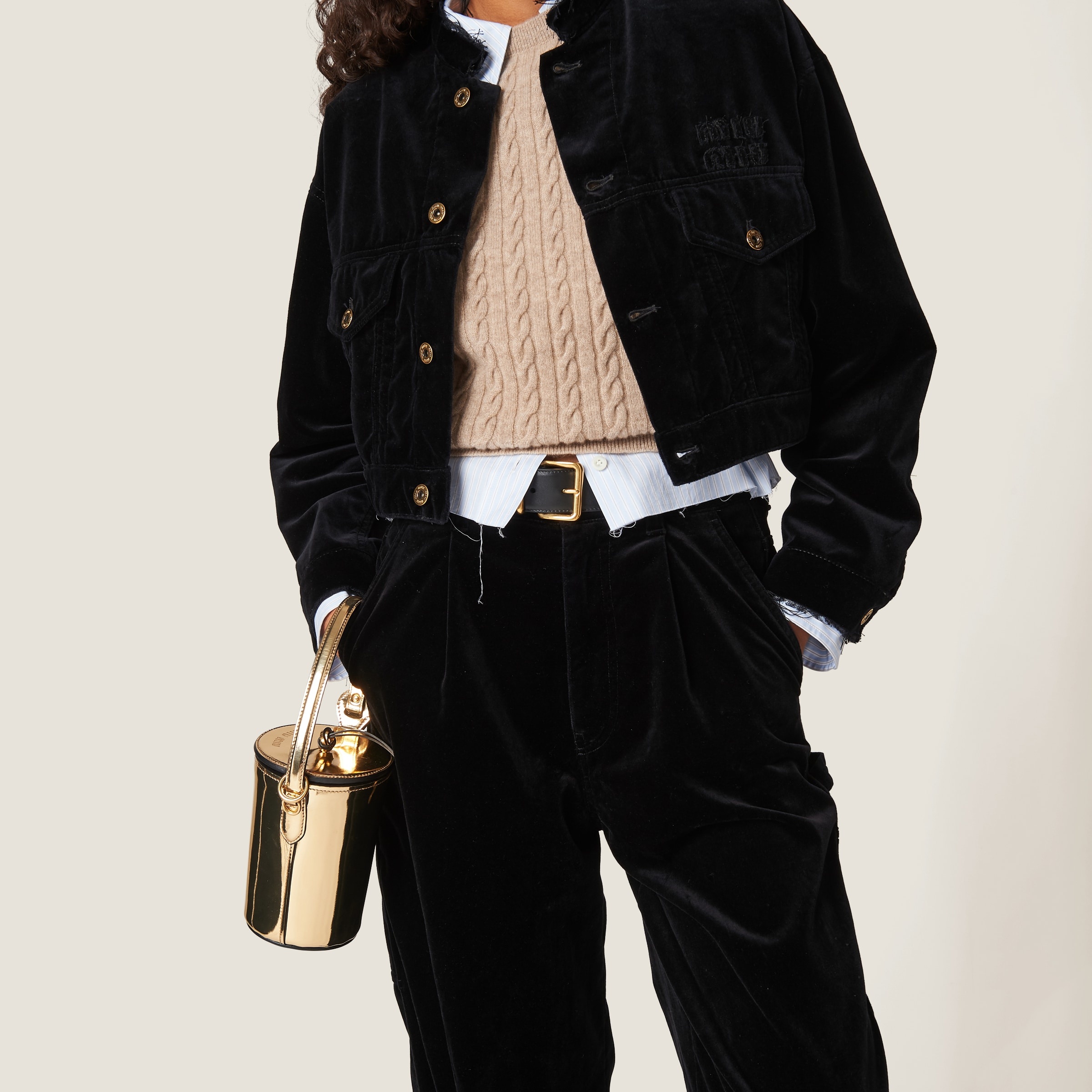 Washed velvet pants - 4