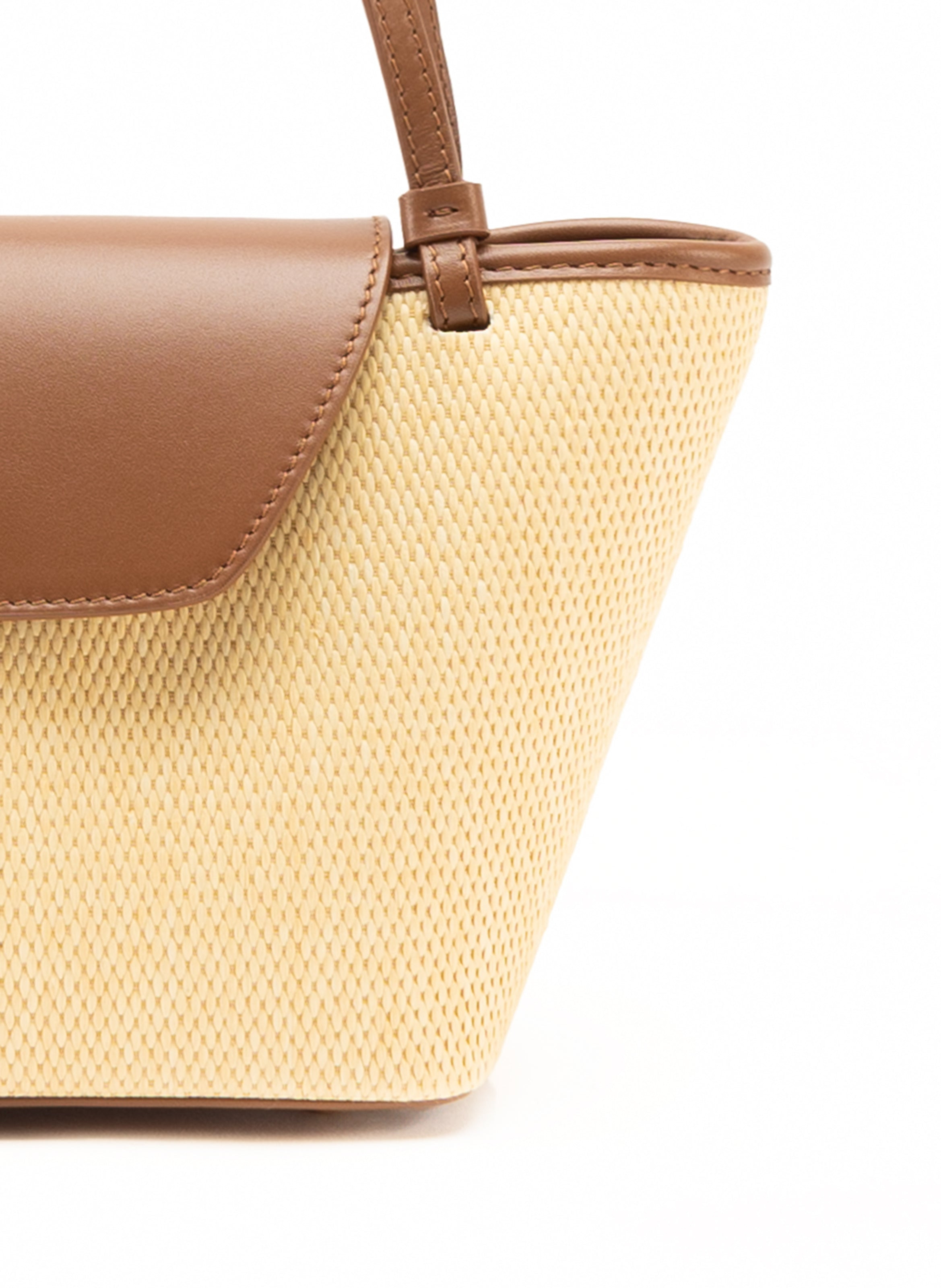 Courrier Tote Raffia/Leather Natural/Cognac - 5