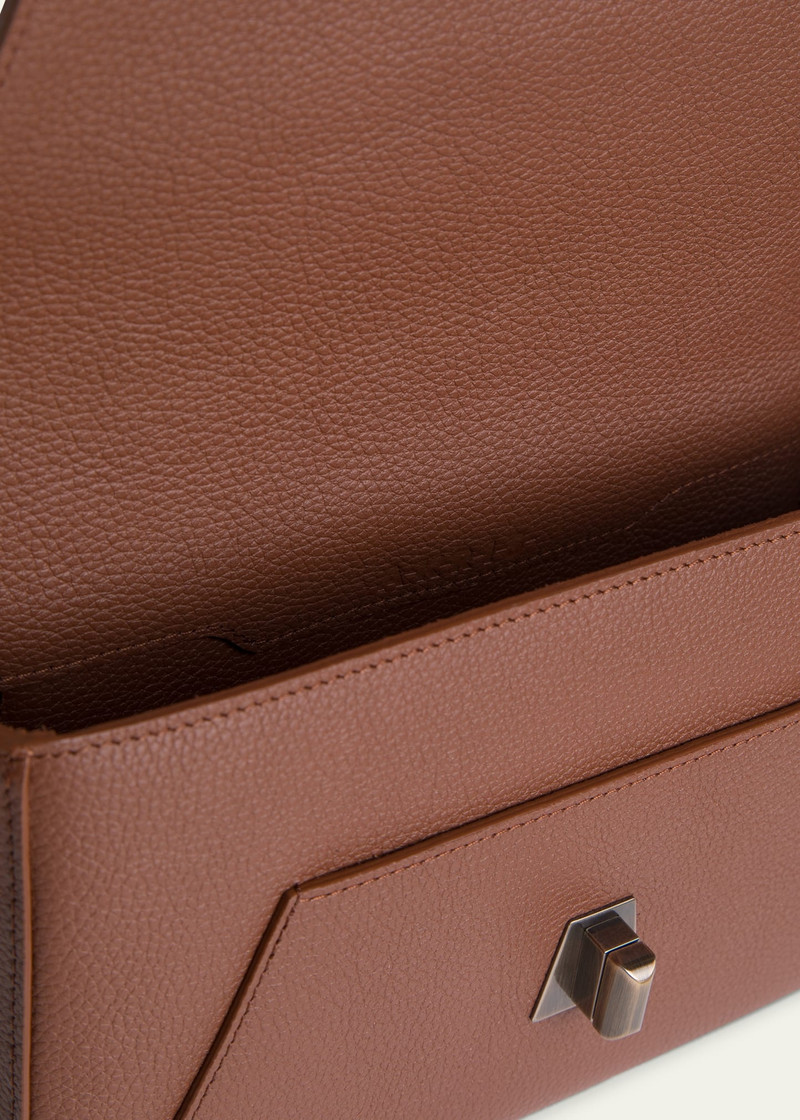 AKRIS Anouk Lite Flap Leather Crossbody Bag outlook
