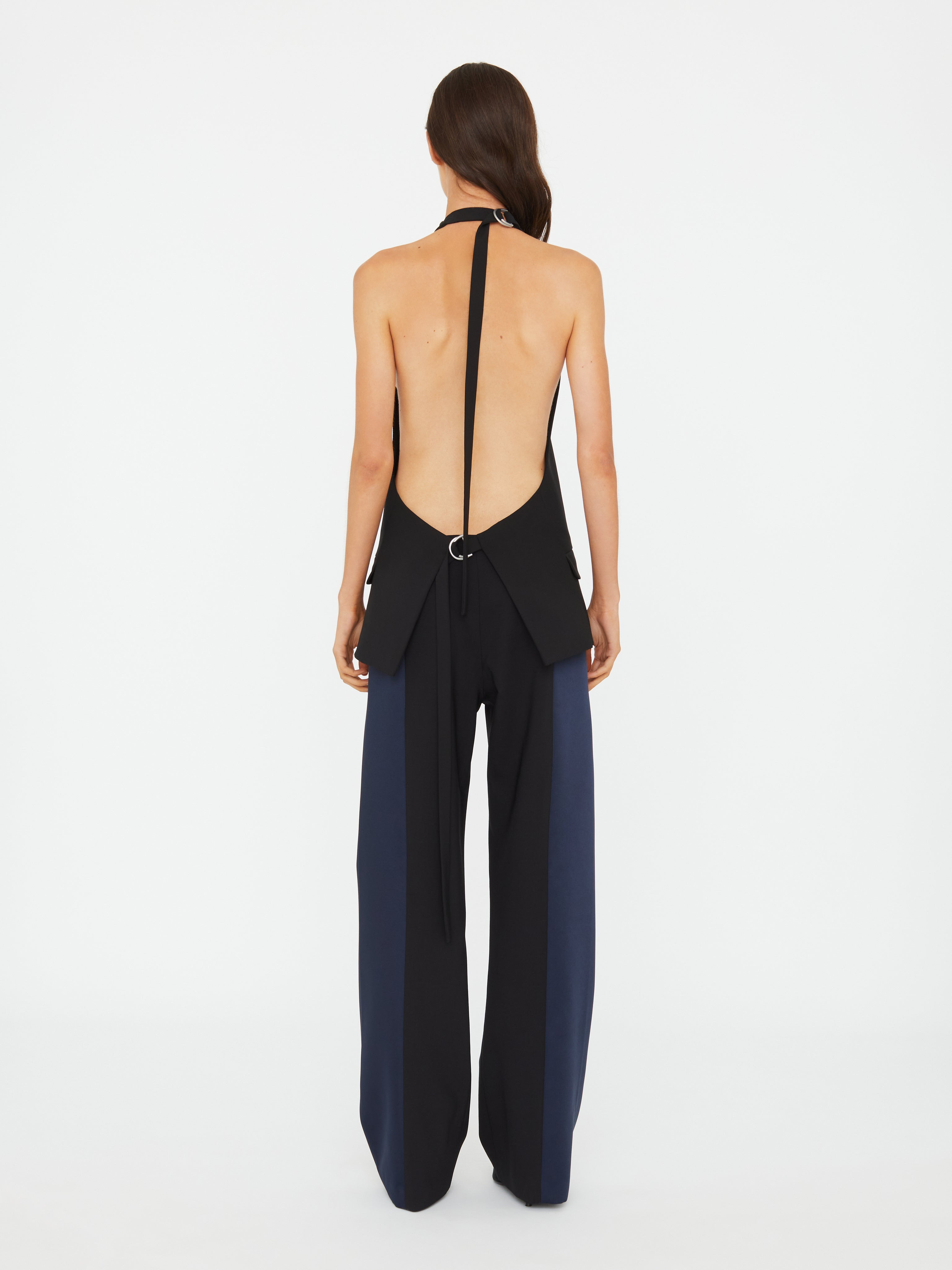 Tuxedo Contrast Wool Vest - 5