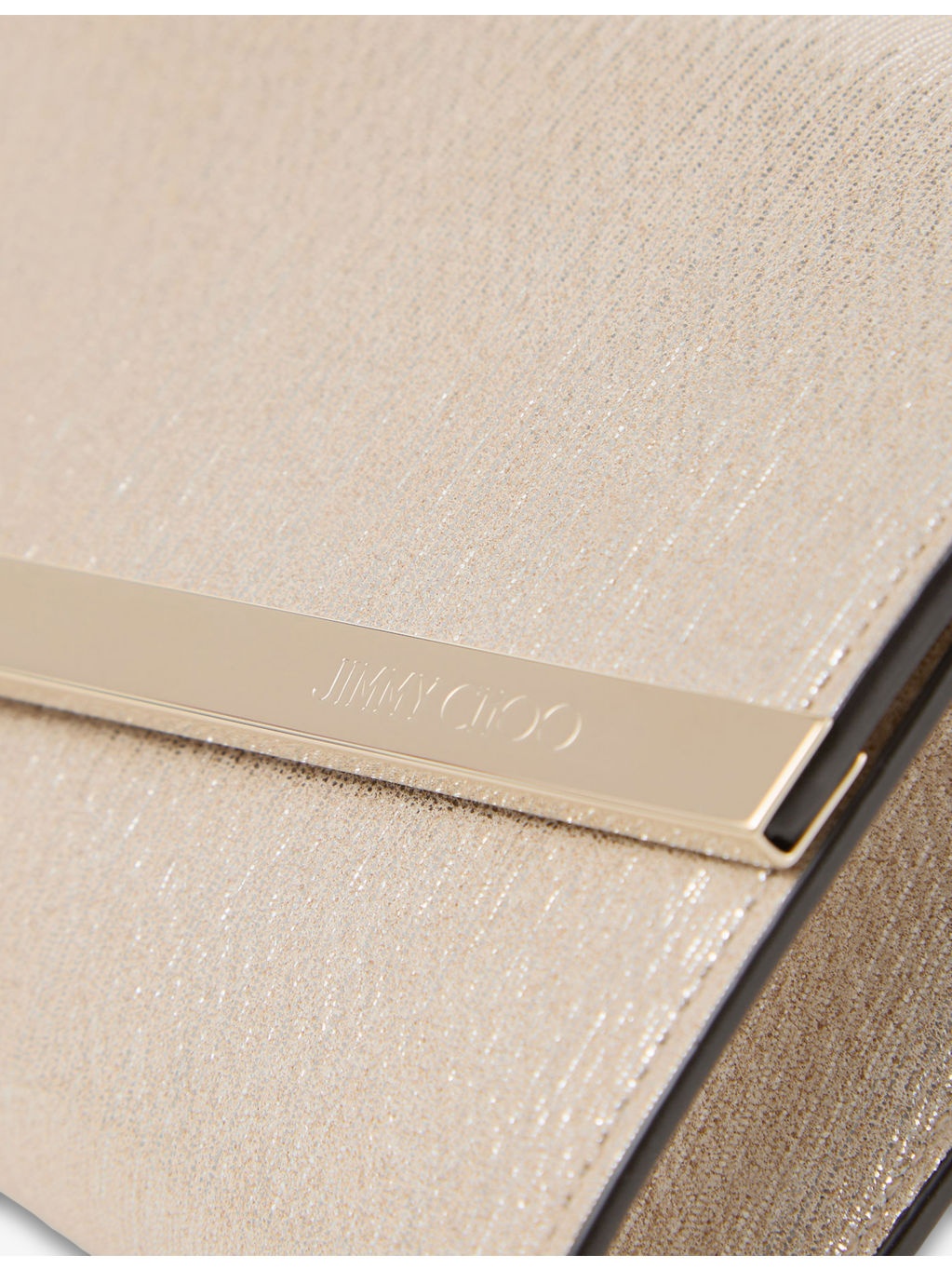 Emmie Soft Metallic Linear Leather Clutch - 2