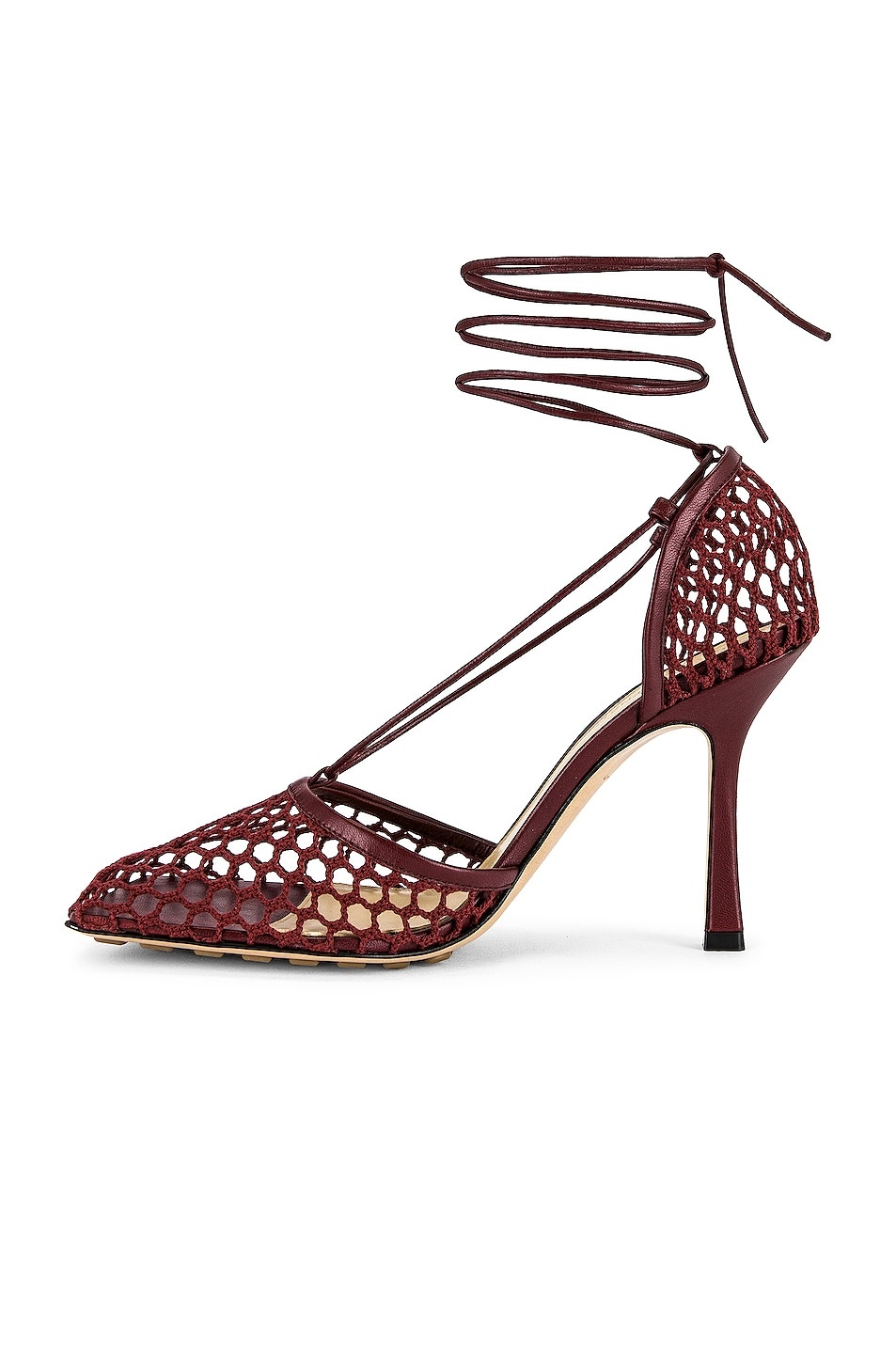 Web Stretch Lace Up Sandals - 5