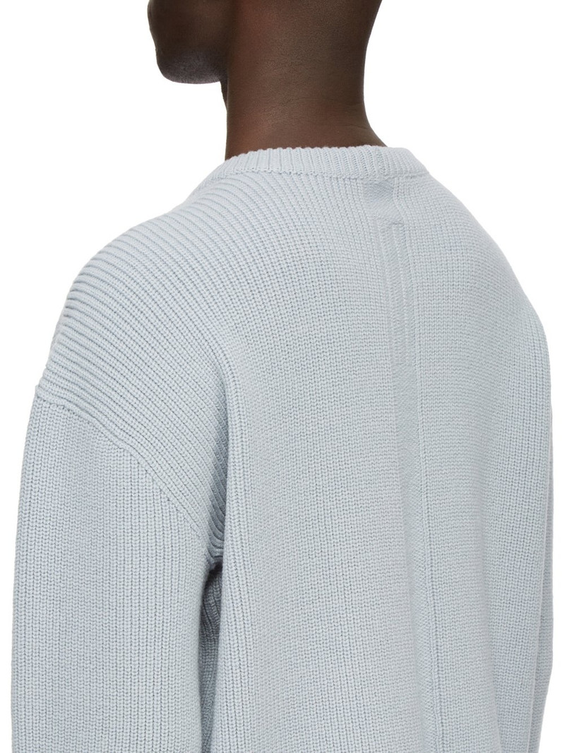 fisherman-knit crew-neck sweater 5