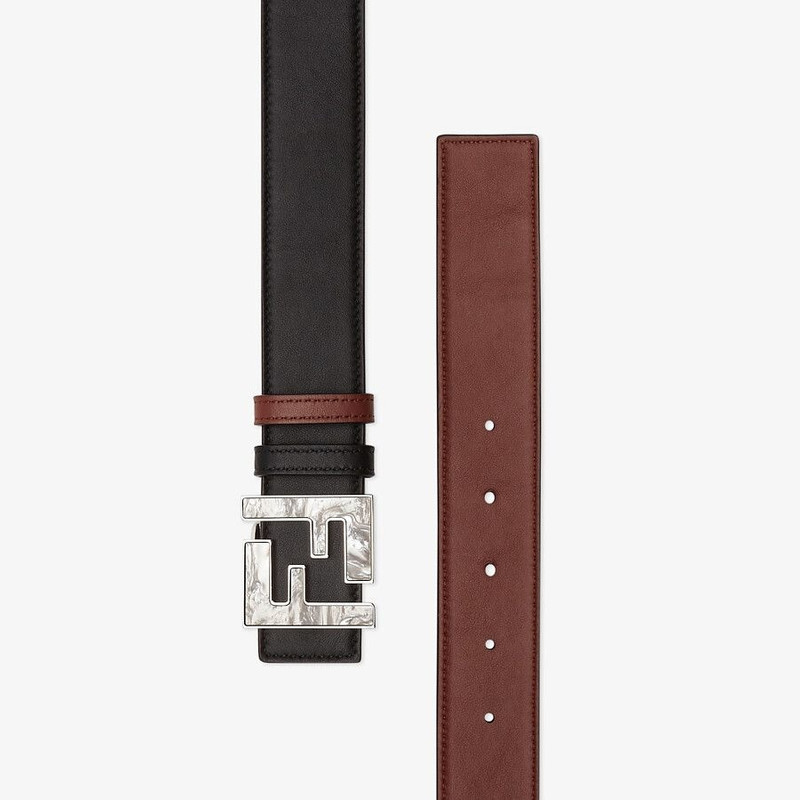 FENDI Black leather belt outlook