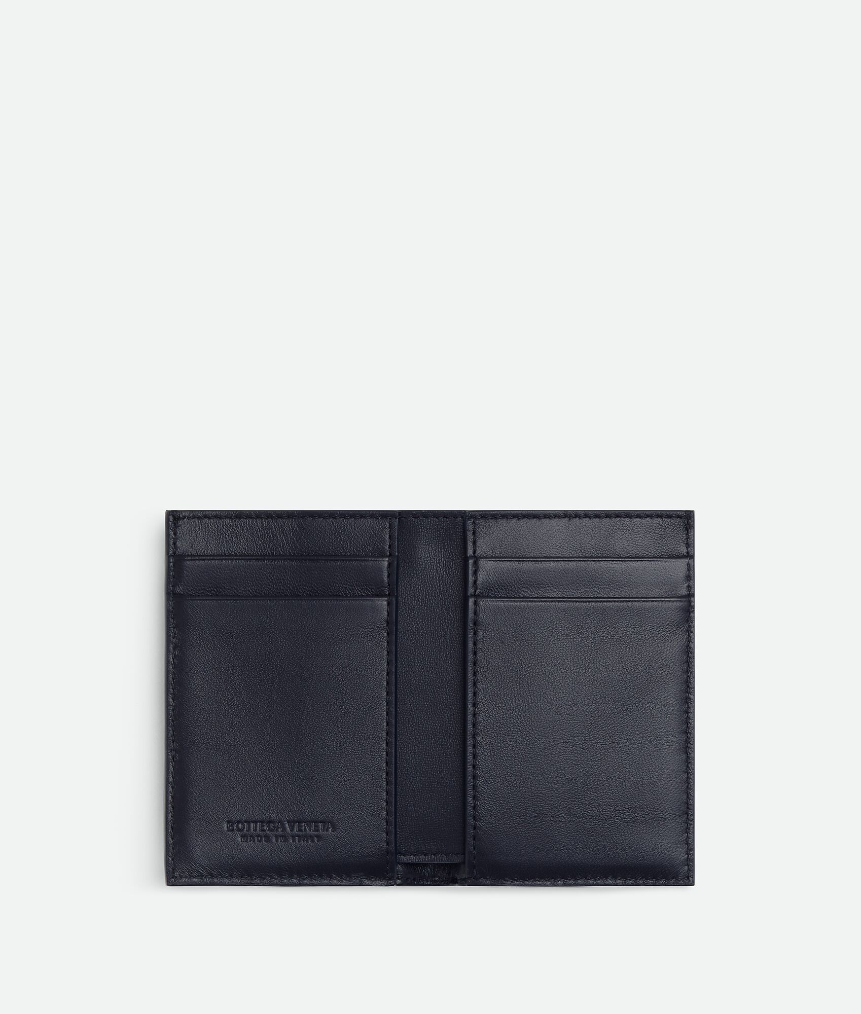 Intrecciato Diagonal Flap Card Case - 2