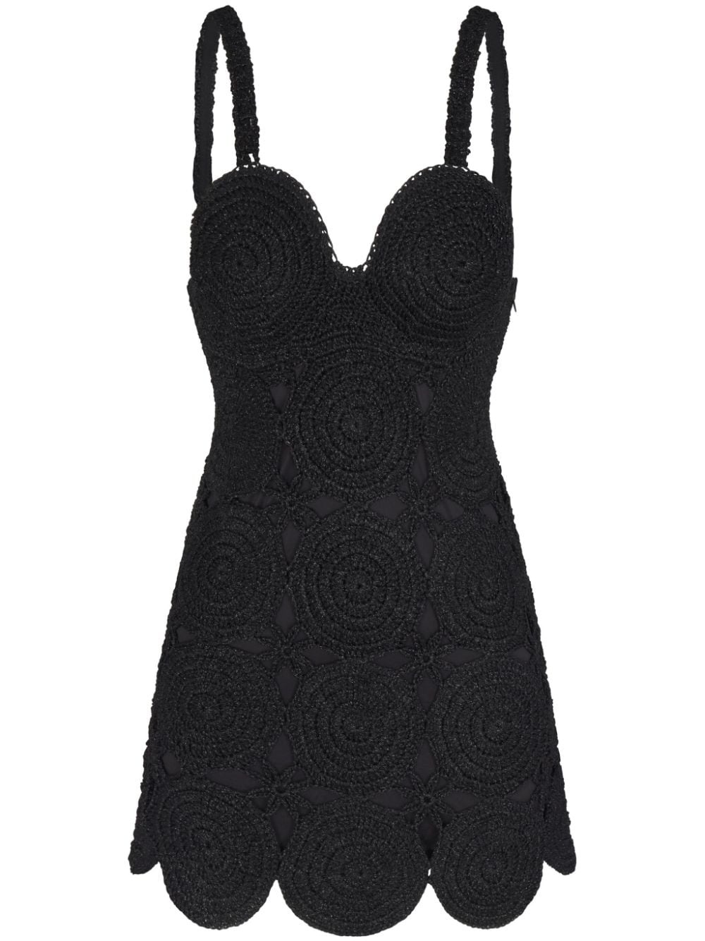 Midnight Doll Square Neck Pearl Strap Tulip Hem Bodycon