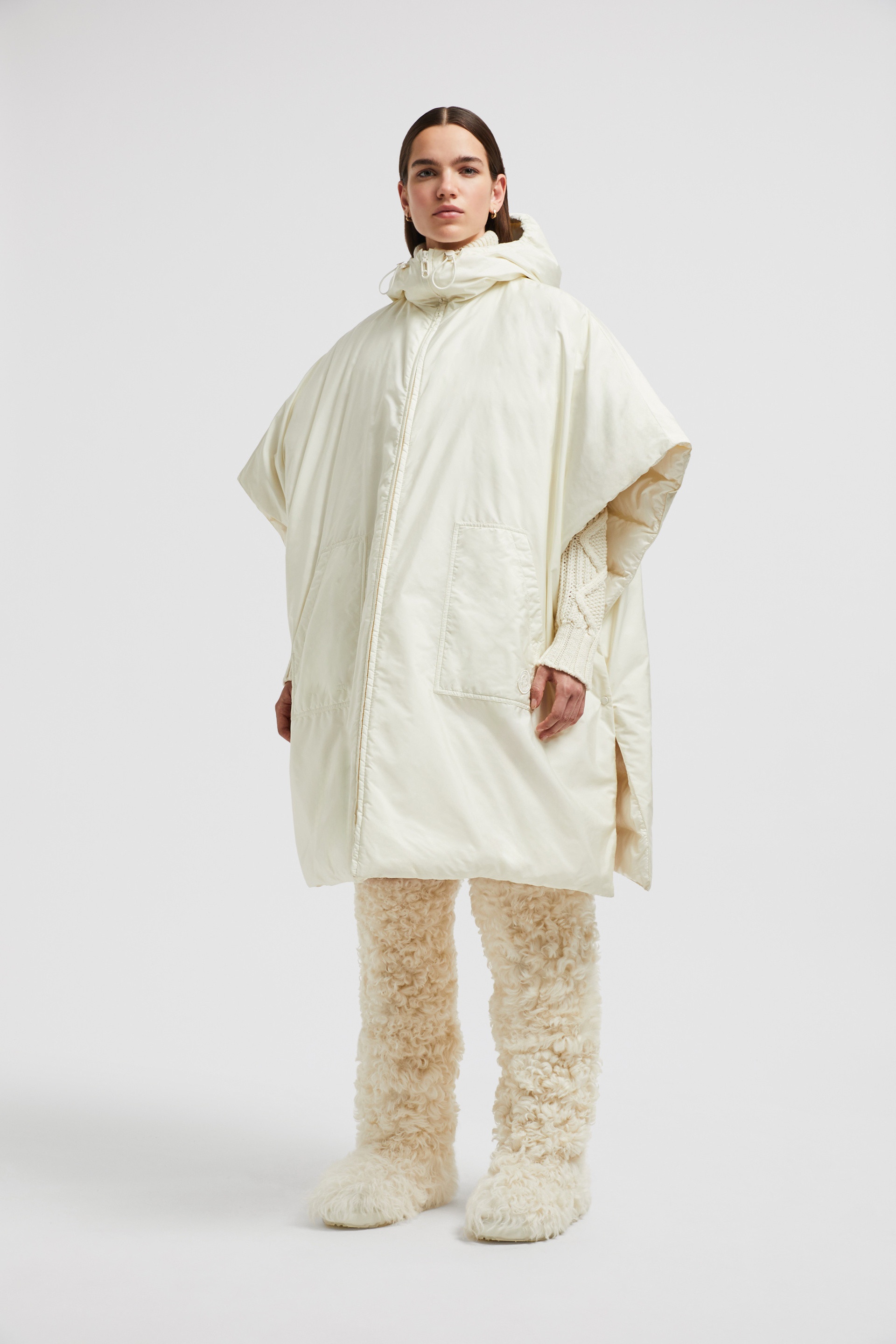 Hooded Padded Cape - 3