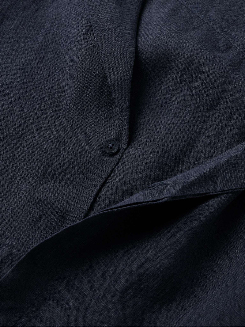 Maitan Camp-Collar Linen Shirt 4