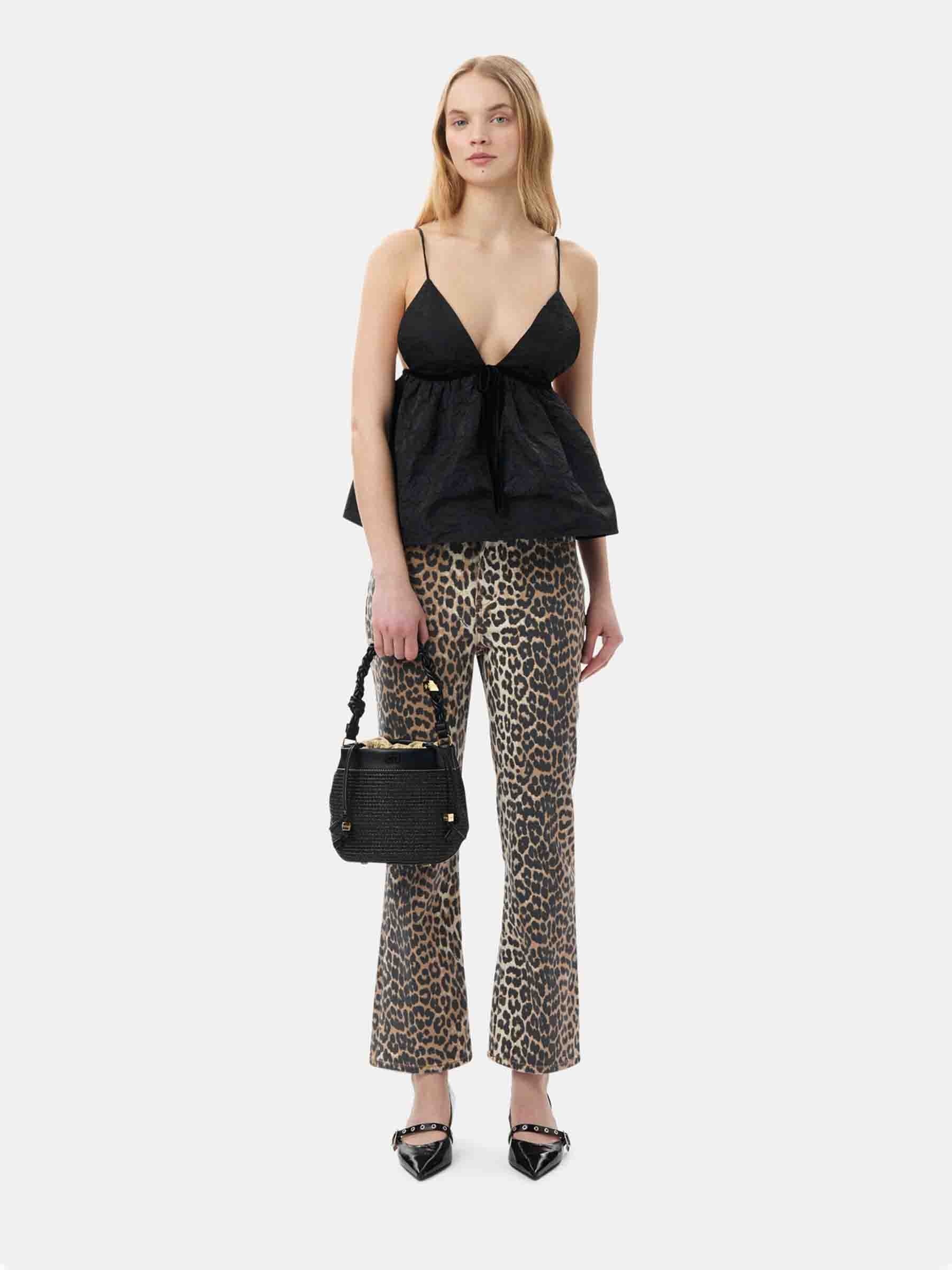 PRINTED CROPPED JEANS - 2