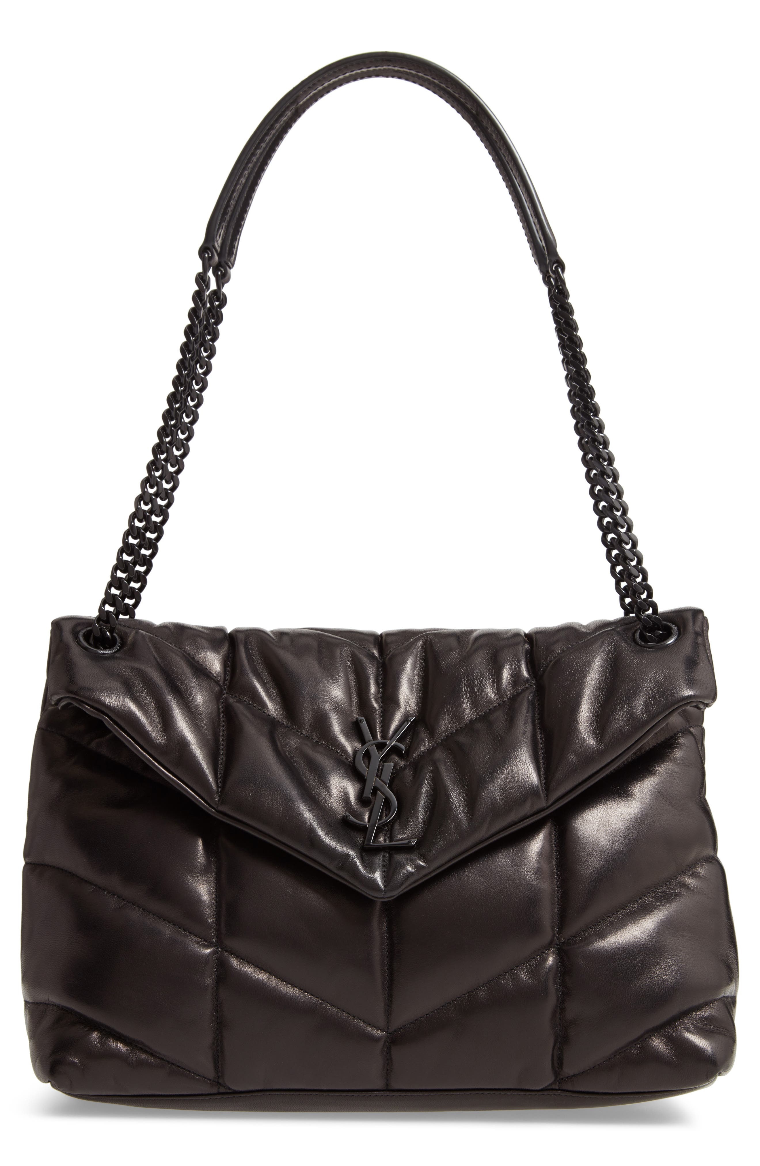 Medium Loulou Quilted Puffer Leather Shoulder Bag - 1