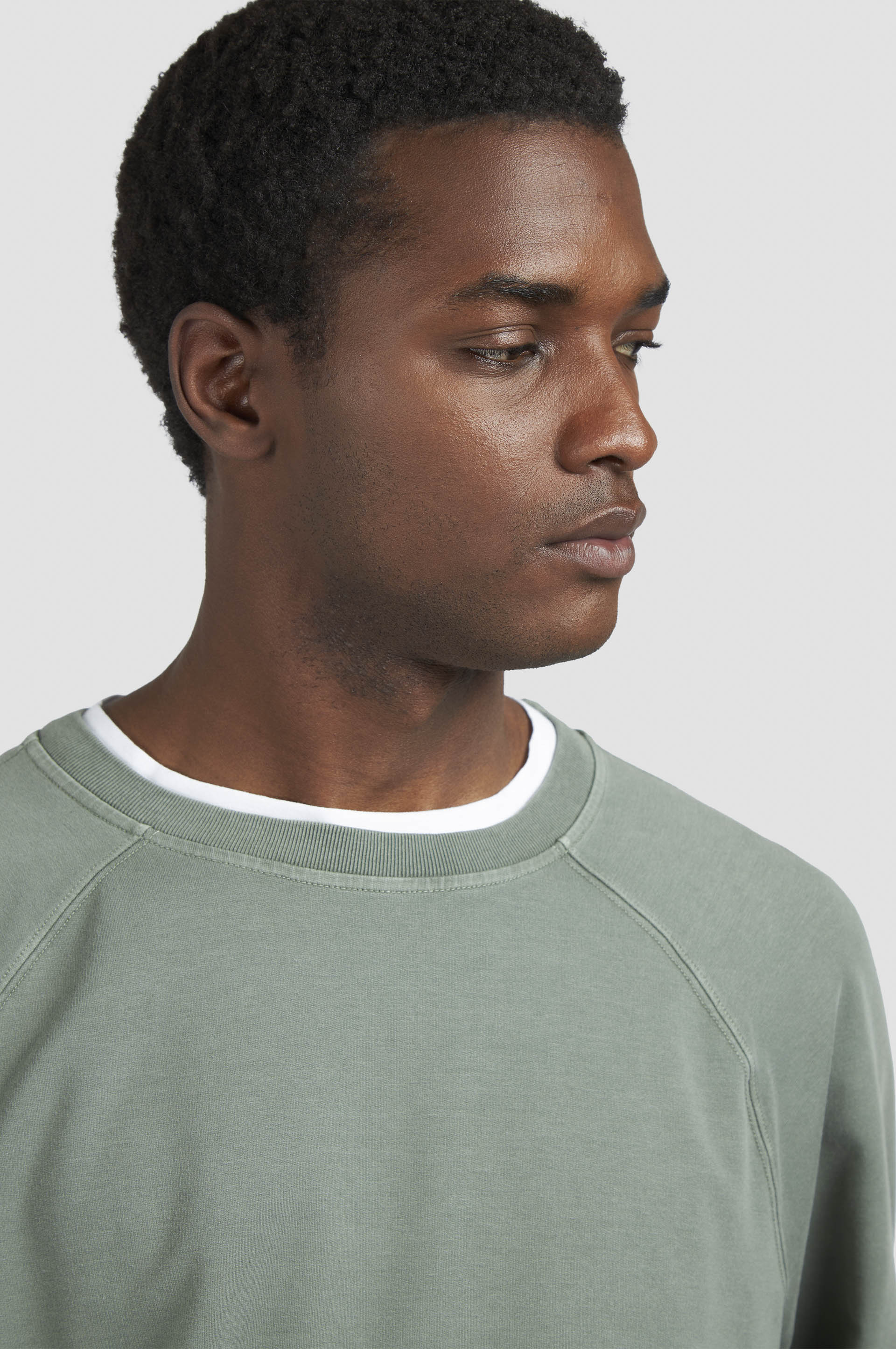 X-SOFT GARMENT-DYED COTTON SWEATSHIRT - 4