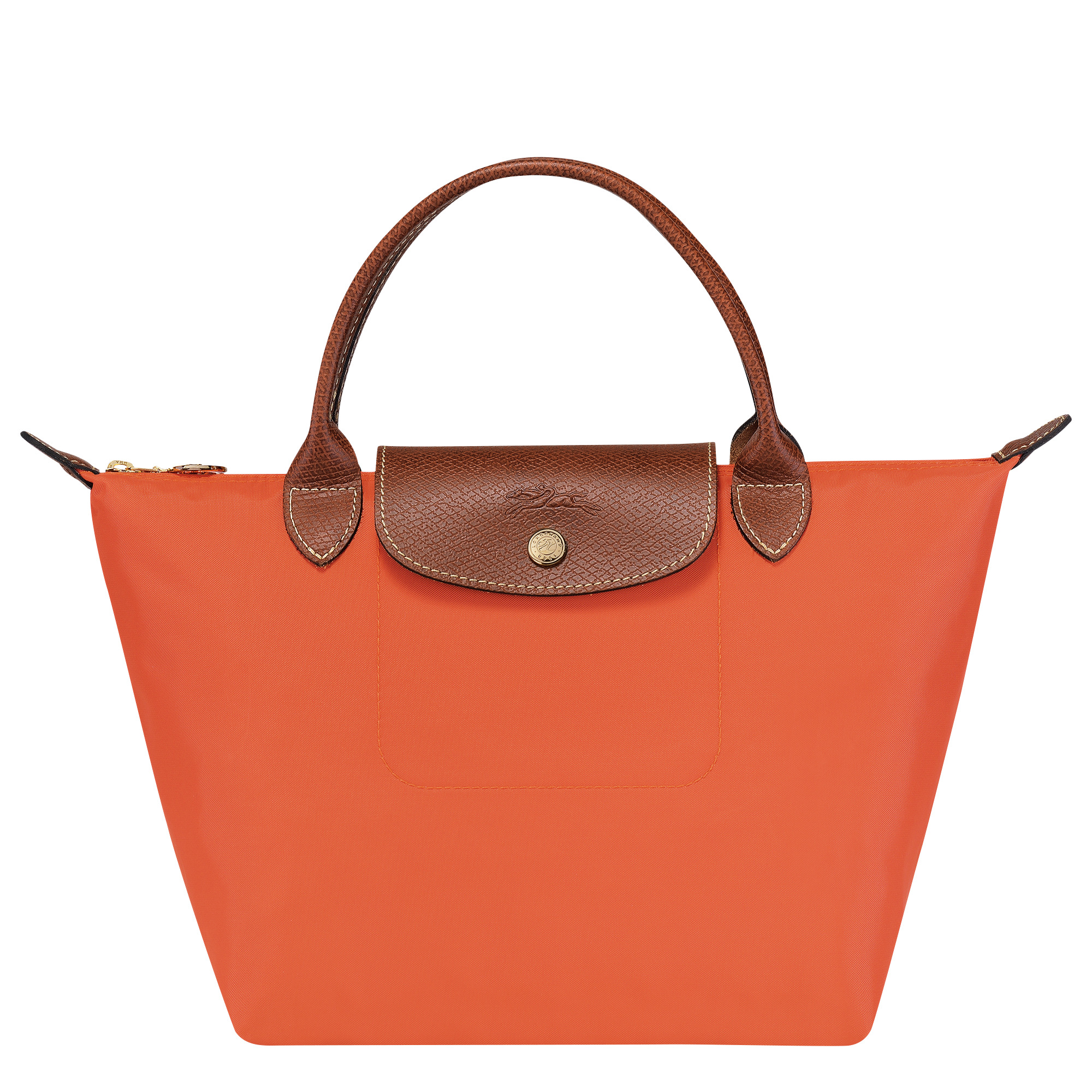 Le Pliage Original S Handbag Orange - Recycled canvas - 1