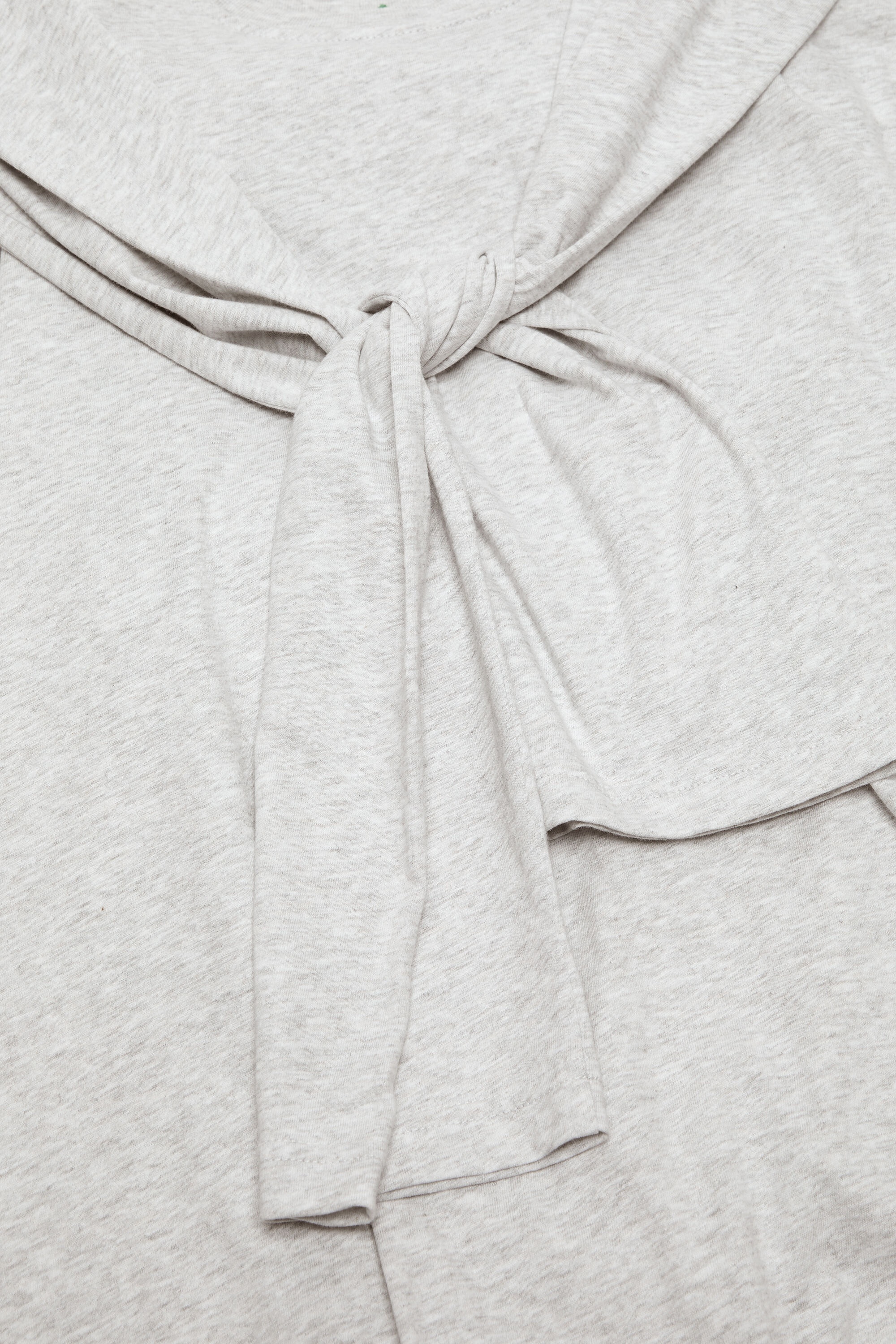 Layered t-shirt - Grey Melange - 4
