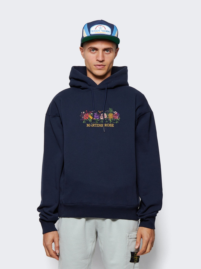 Classic Embroidered Hoodie Navy 3