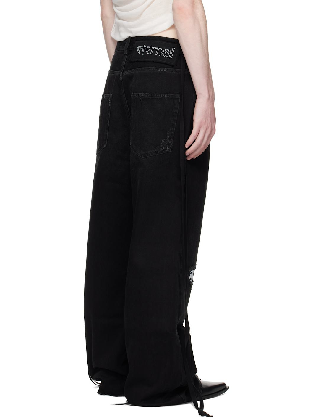 Black Olan 5 Pocket High-Comfort Jeans - 3