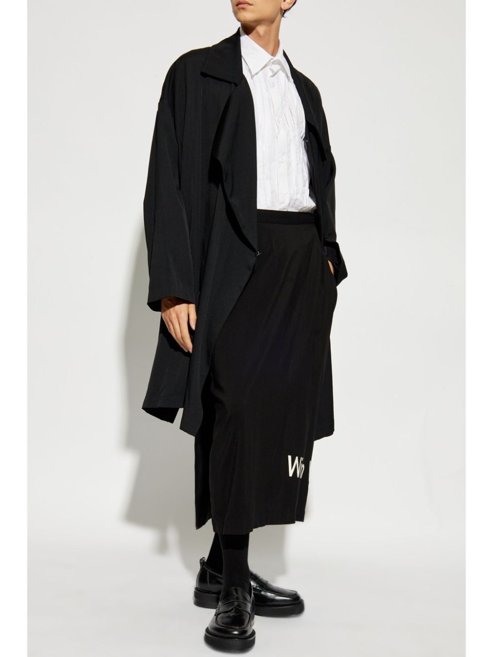 text-print skirt - 2