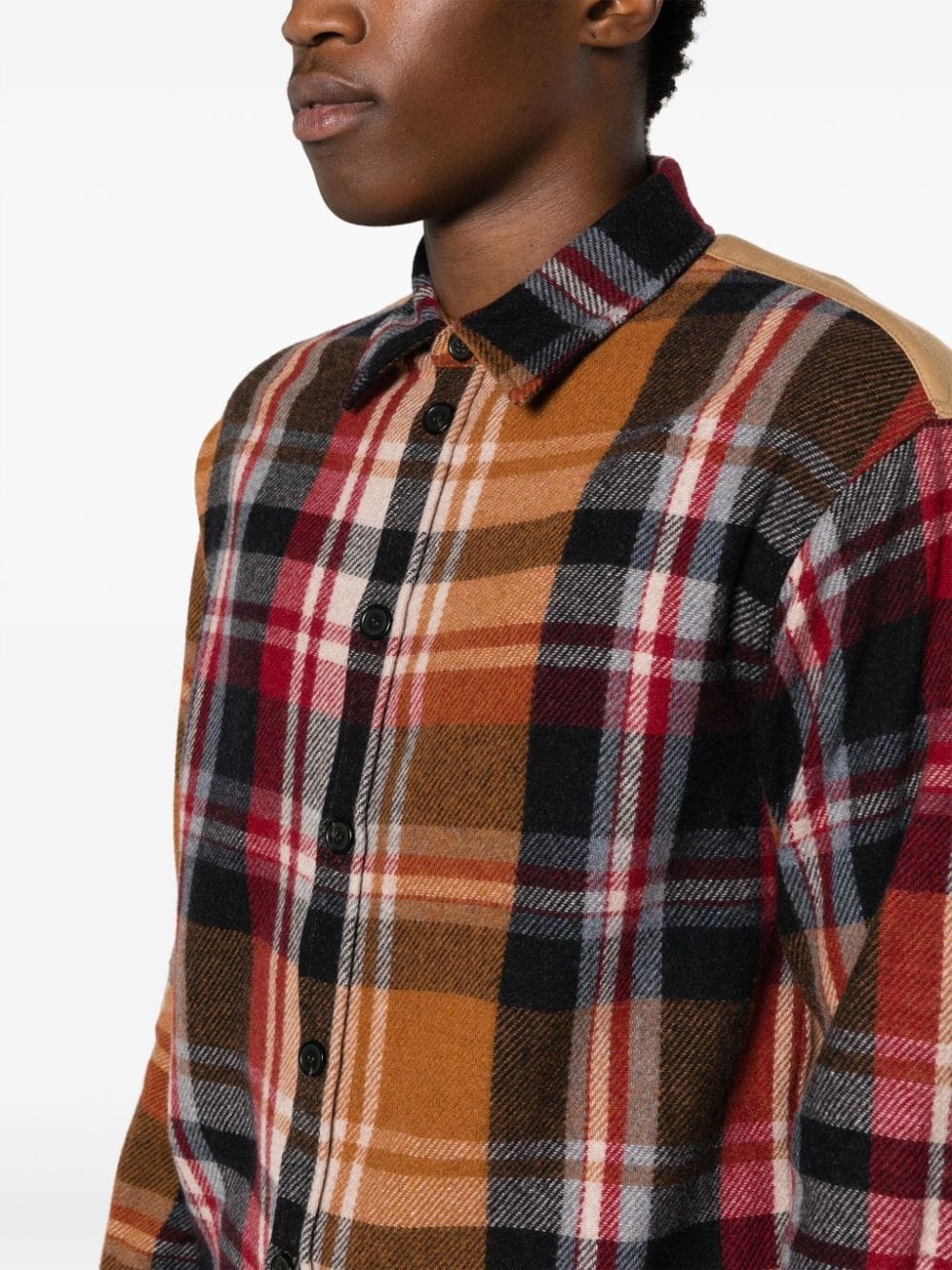 Timberman check-pattern shirt - 5