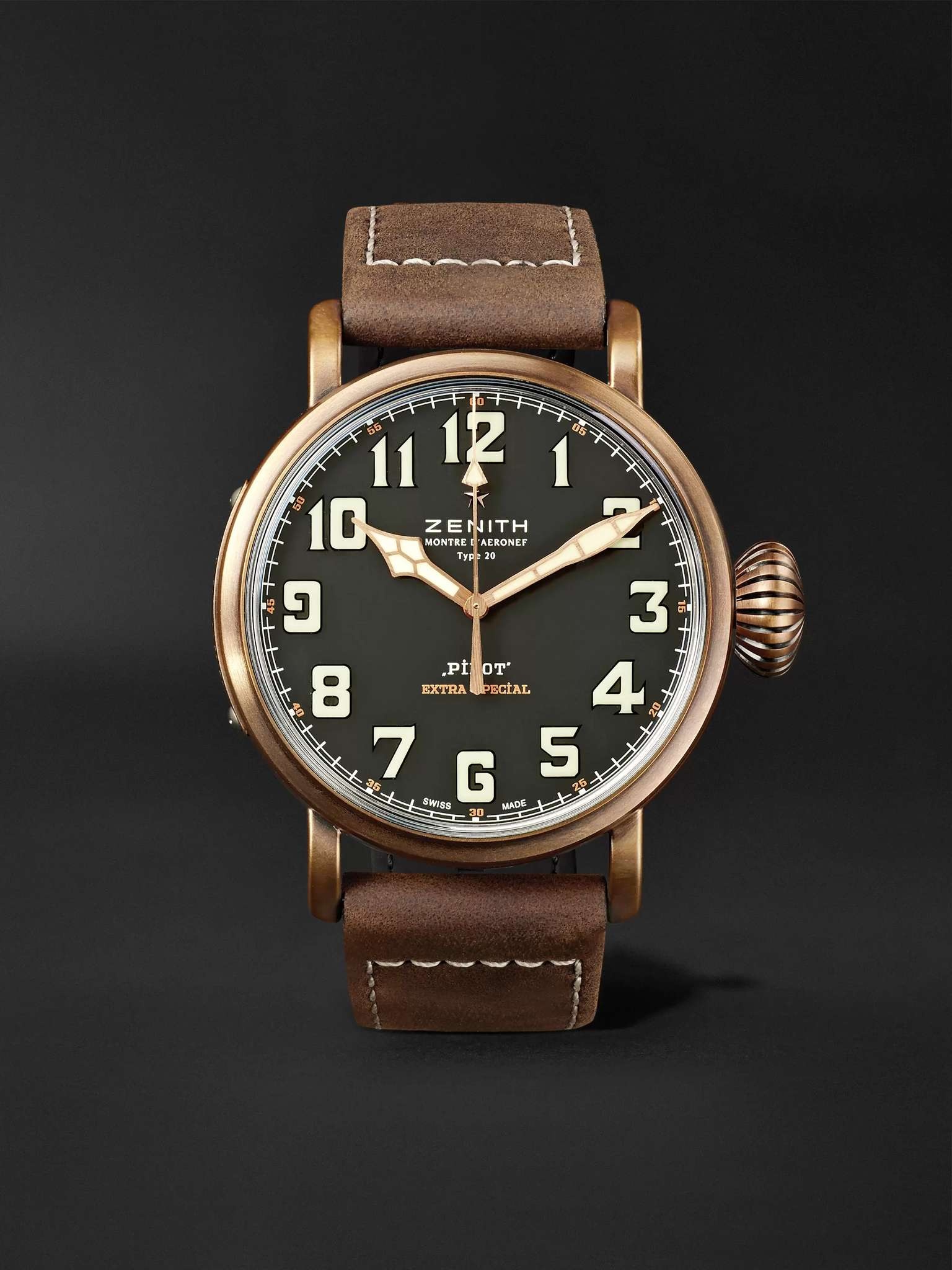 Pilot Type 20 Extra Special 45mm Bronze and Nubuck Watch, Ref. No. 29.2430.679/21.C753 - 1