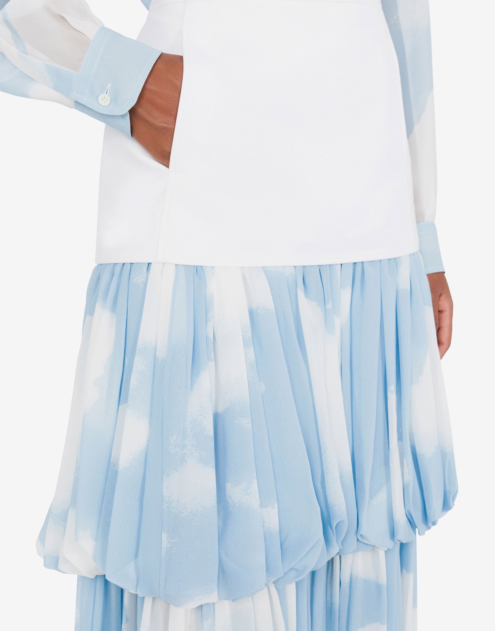 LONG SKIRT WITH ""IN THE CLOUD"" PRINT - 4