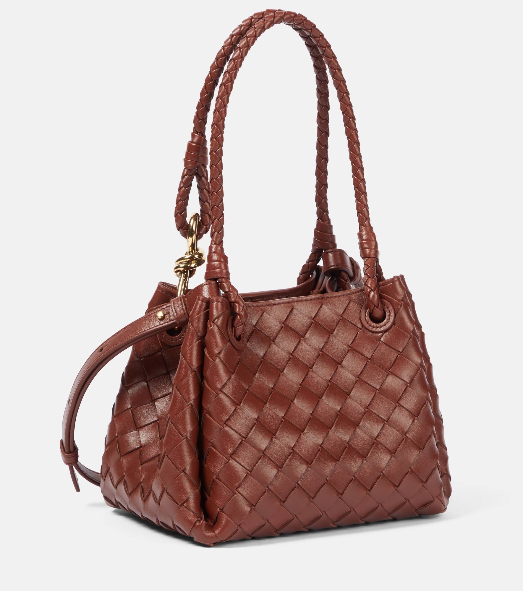Parachute Small Intrecciato leather tote bag - 4