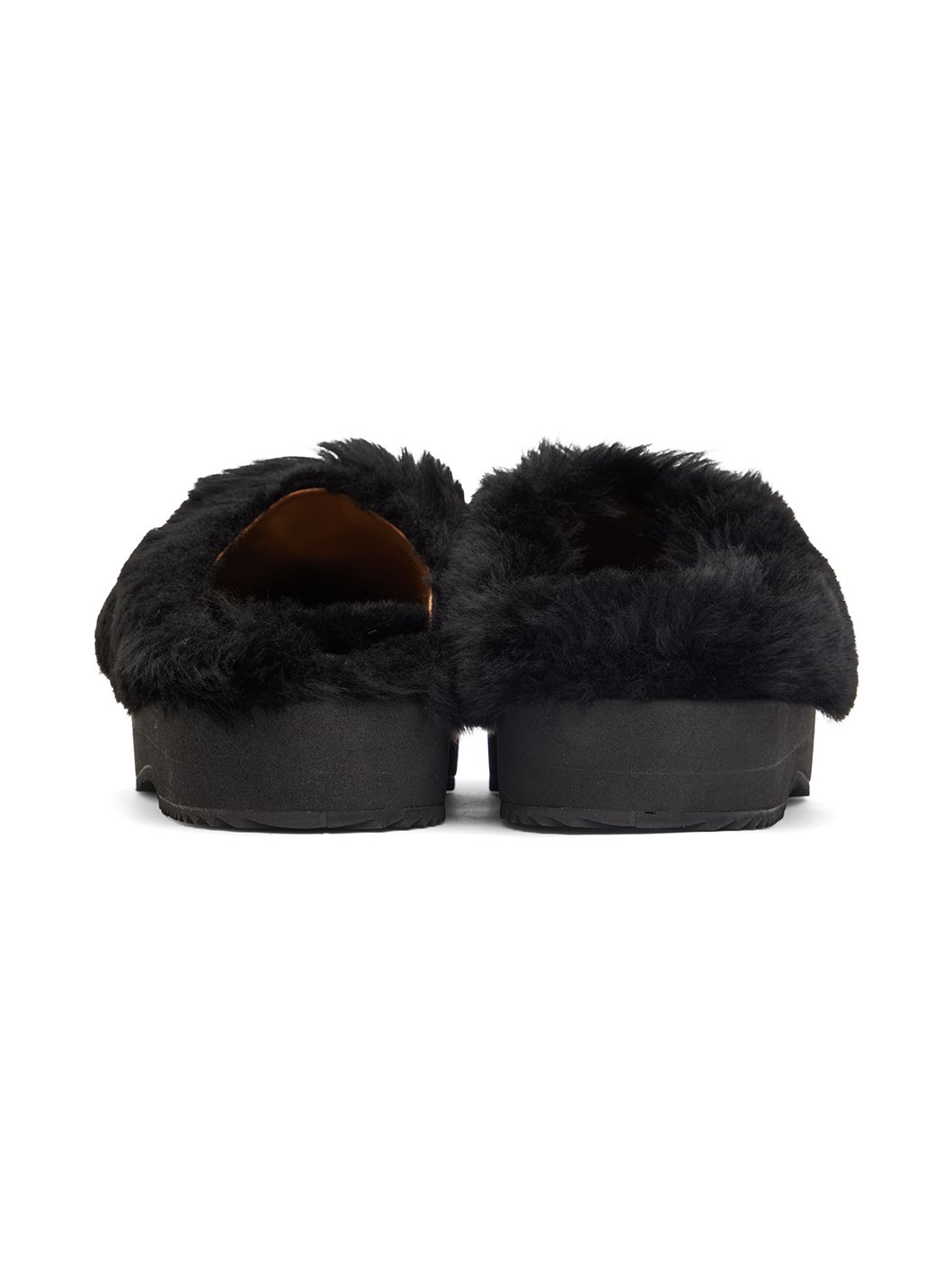Black Slip-On Shearling Loafers - 2