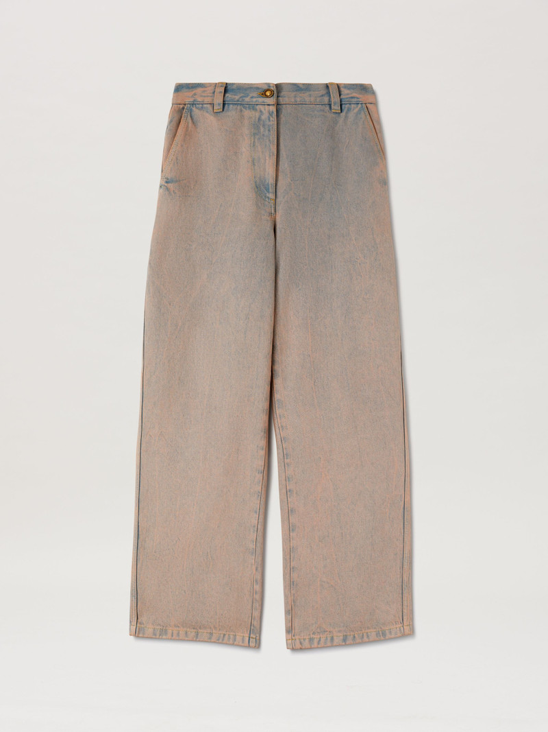 Overdye Logo Wide Leg Jeans - 1