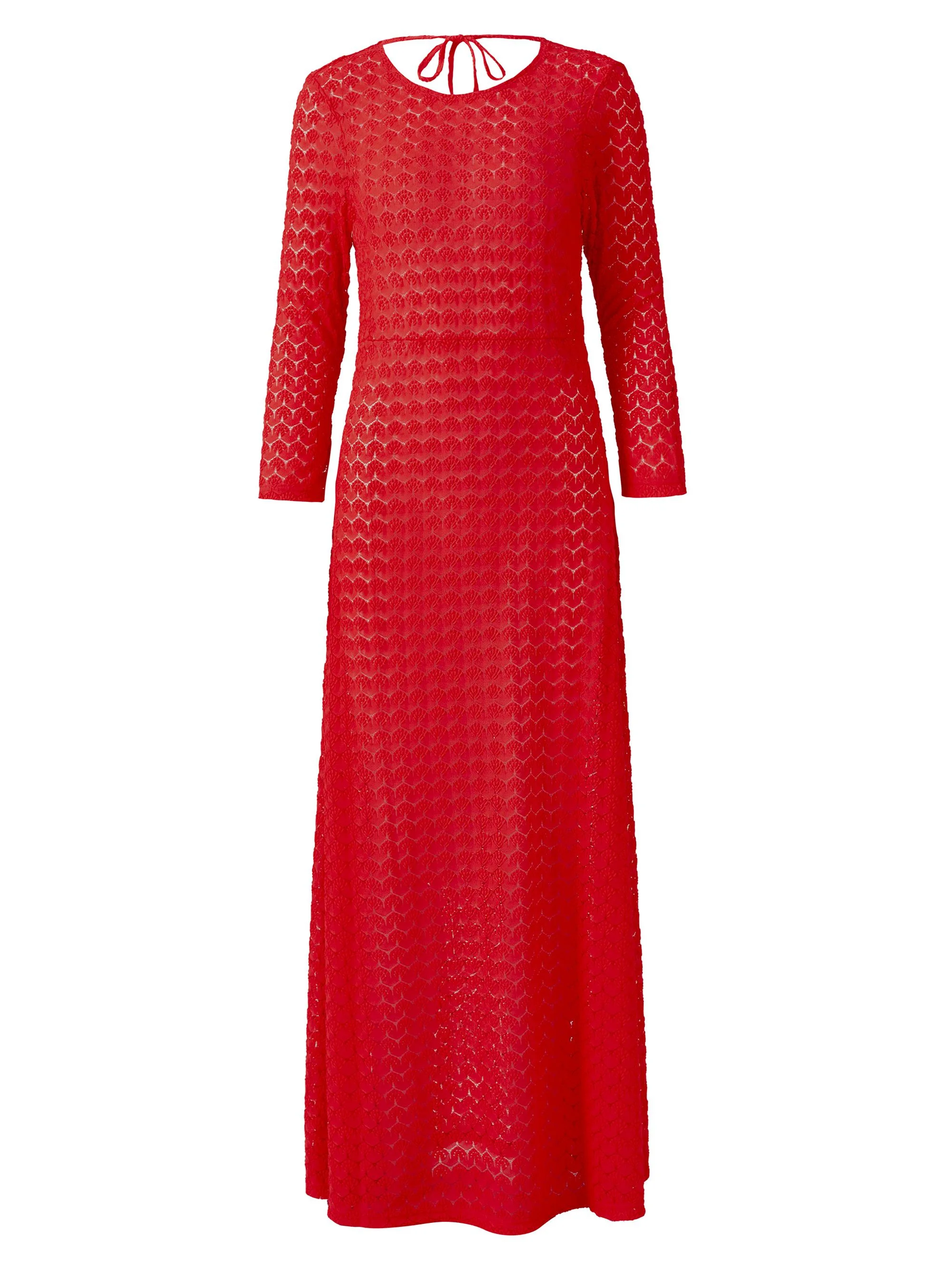 Women's High Summer Juno Maxi Cover-Up - Red - 1