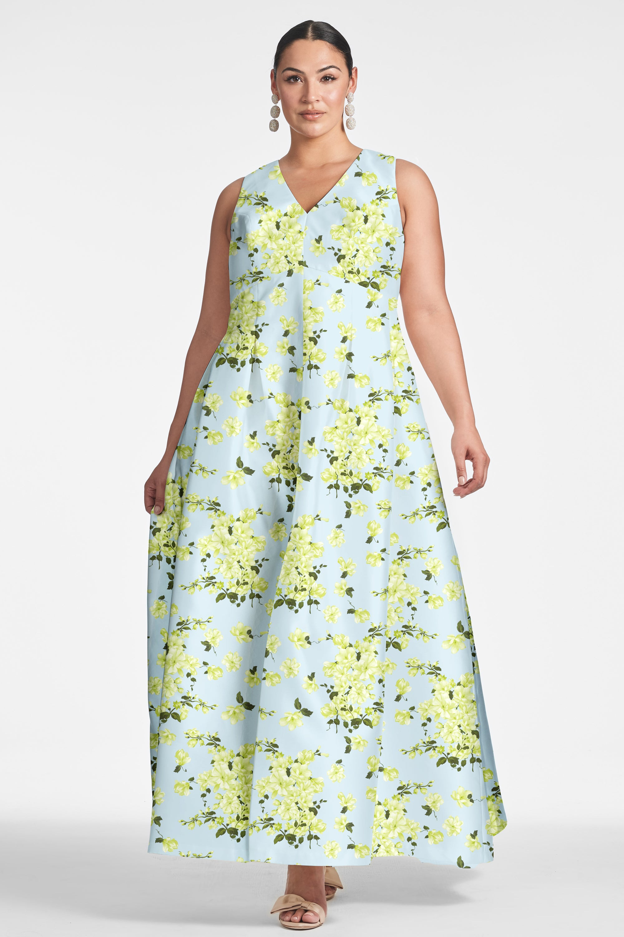 Brooke Gown - Sky Citrine Floral - 5