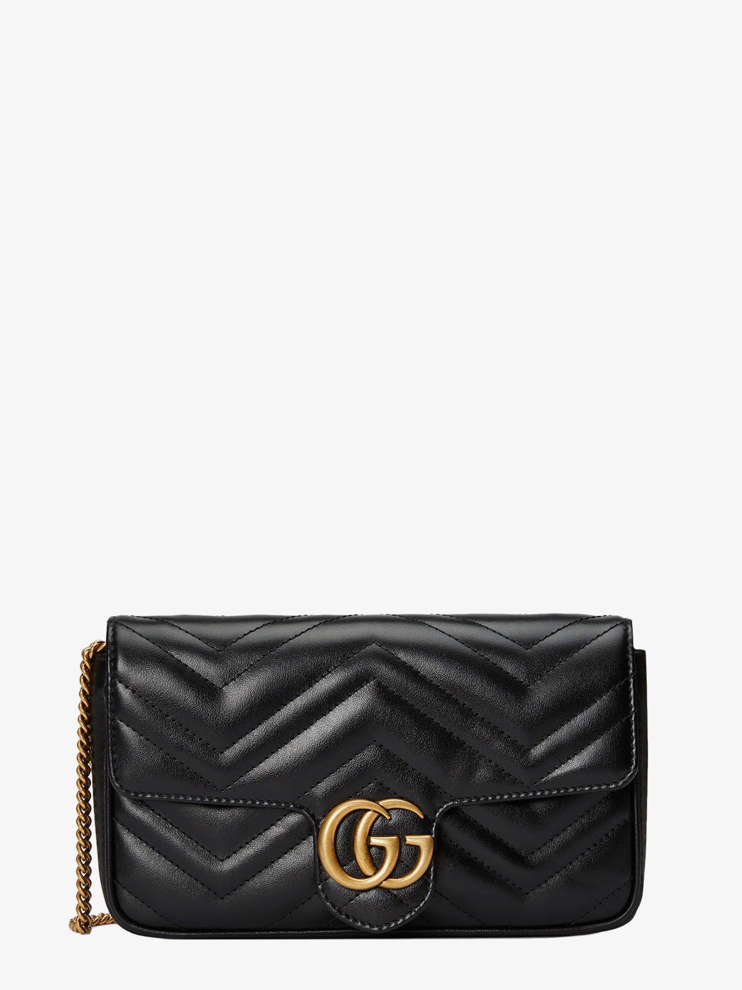 Gucci Woman Gg Marmont Woman Black Shoulder Bags - 1