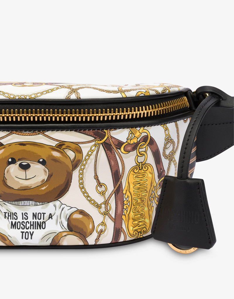 MILITARY TEDDY SCARF CALFSKIN BELT BAG 4