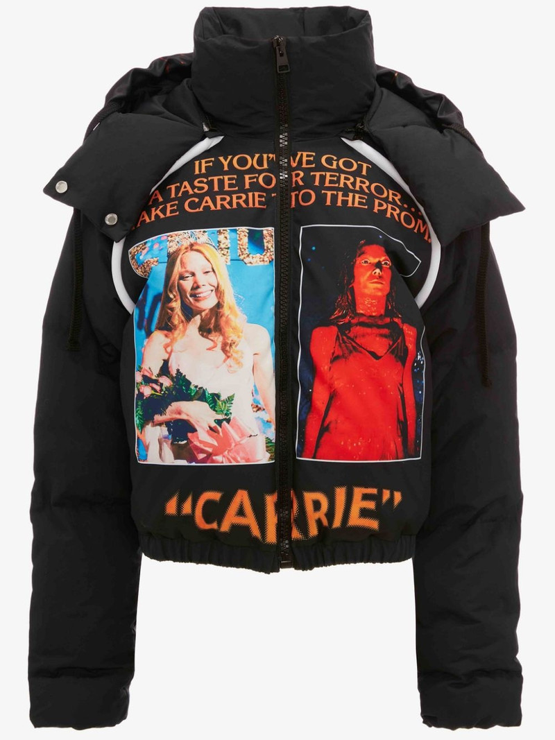 CARRIE - POSTER PRINT PUFFA JACKET 1