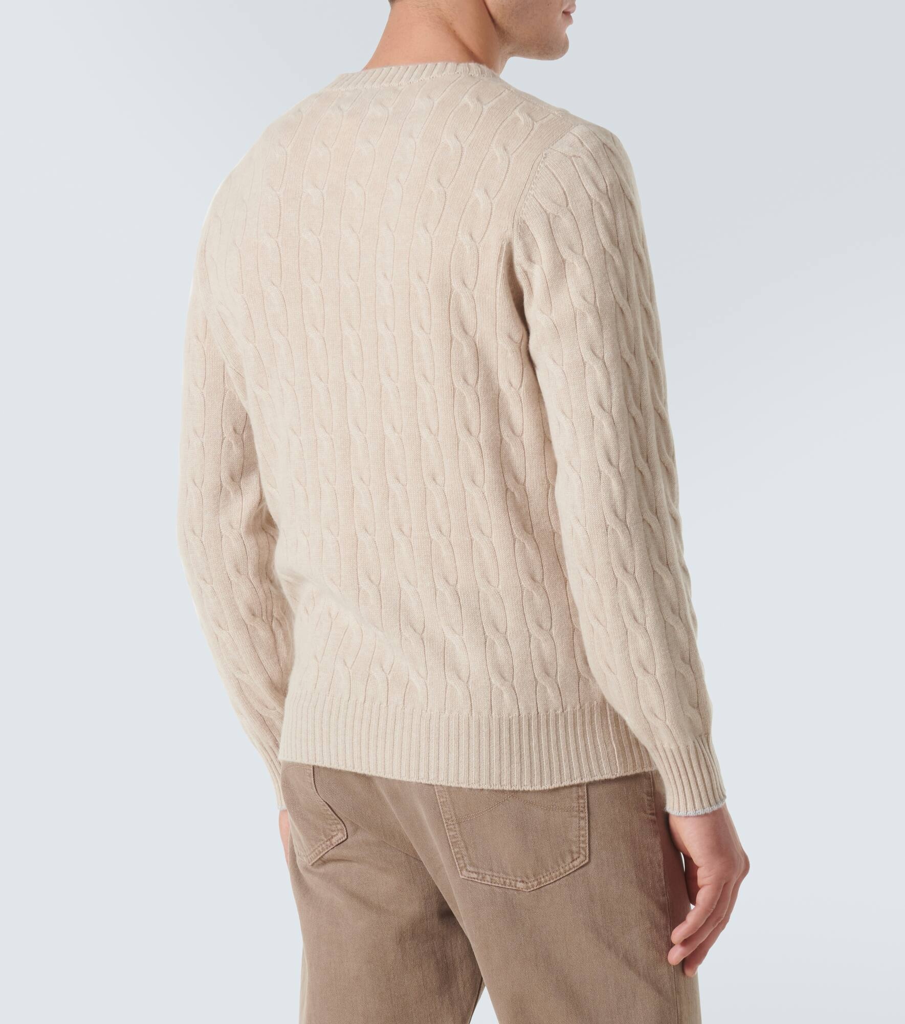 Cable-knit cashmere sweater - 4