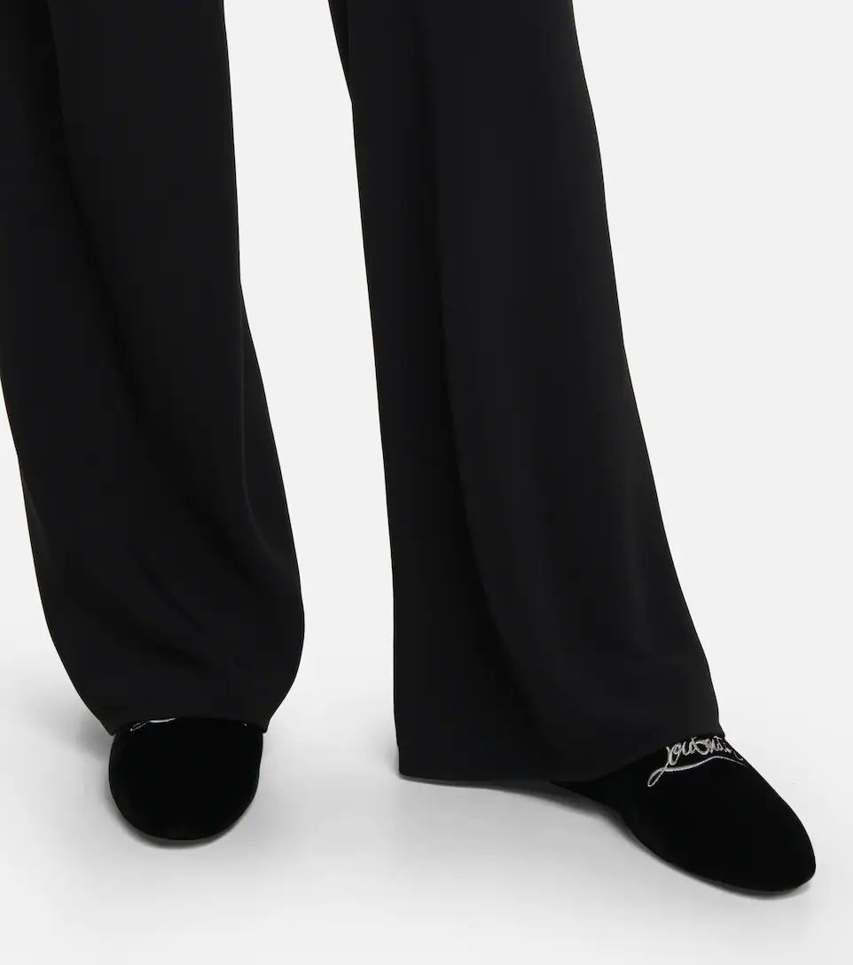 Navy Coolito Donna velvet slippers - 4