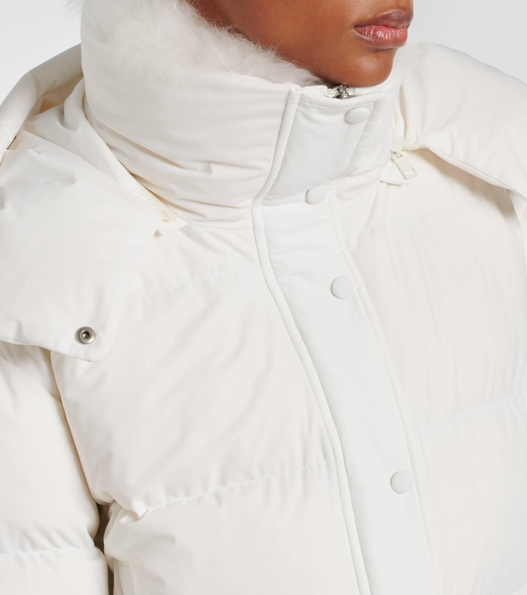 Quilted down jacket - 4
