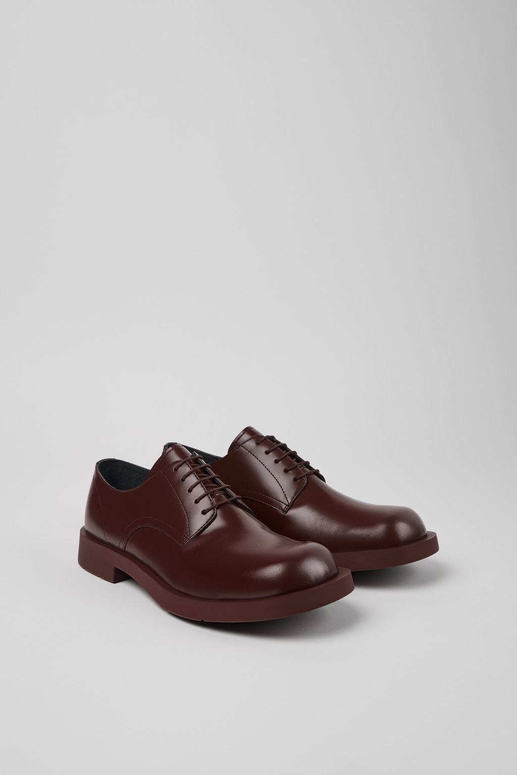 Burgundy Leather Shoes - 2