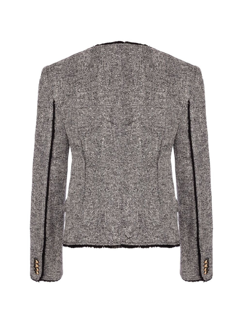 SIMKHAI herringbone fitted jacket outlook