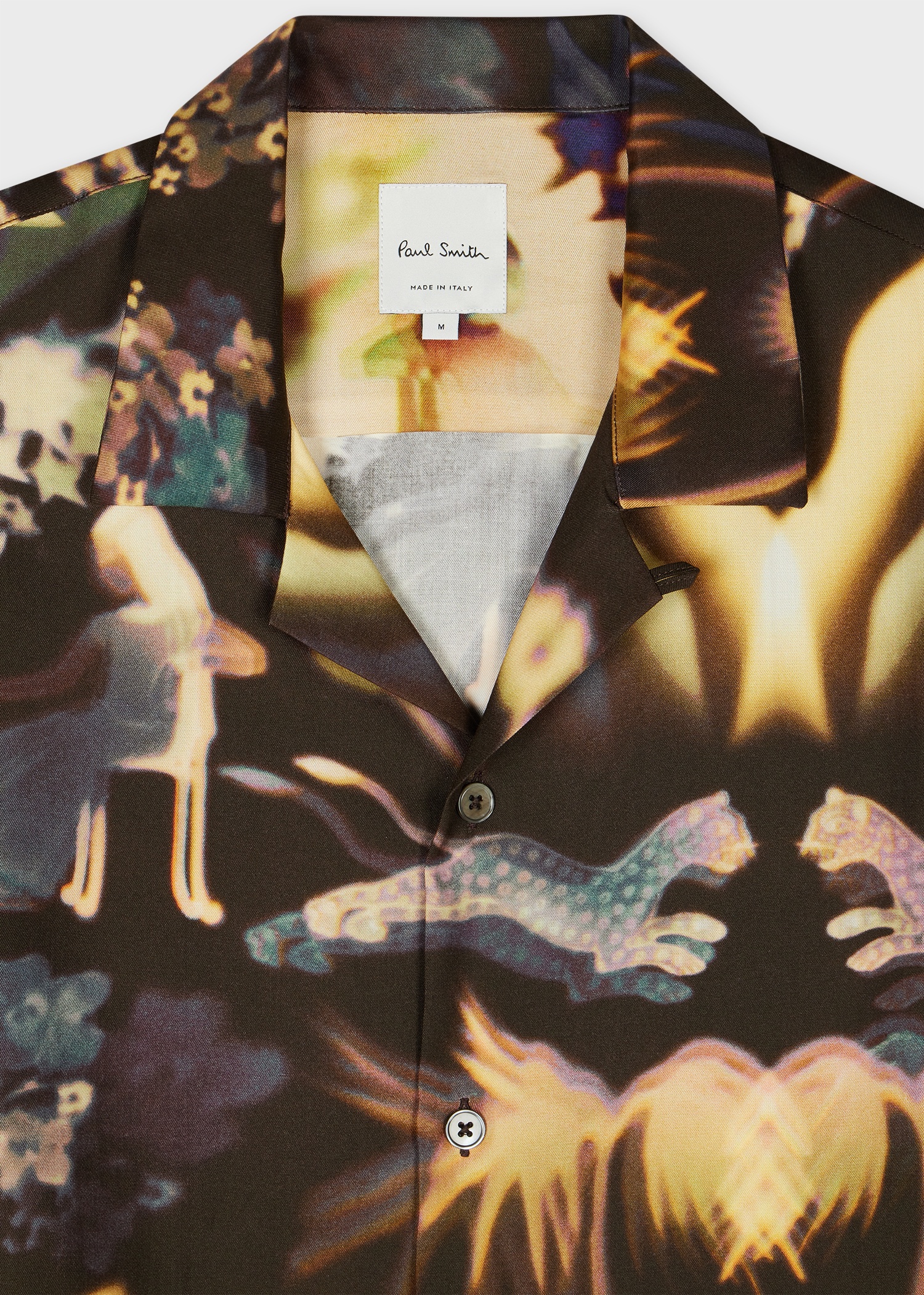 'Lumiere' Print Lyocell Short-Sleeve Shirt - 3