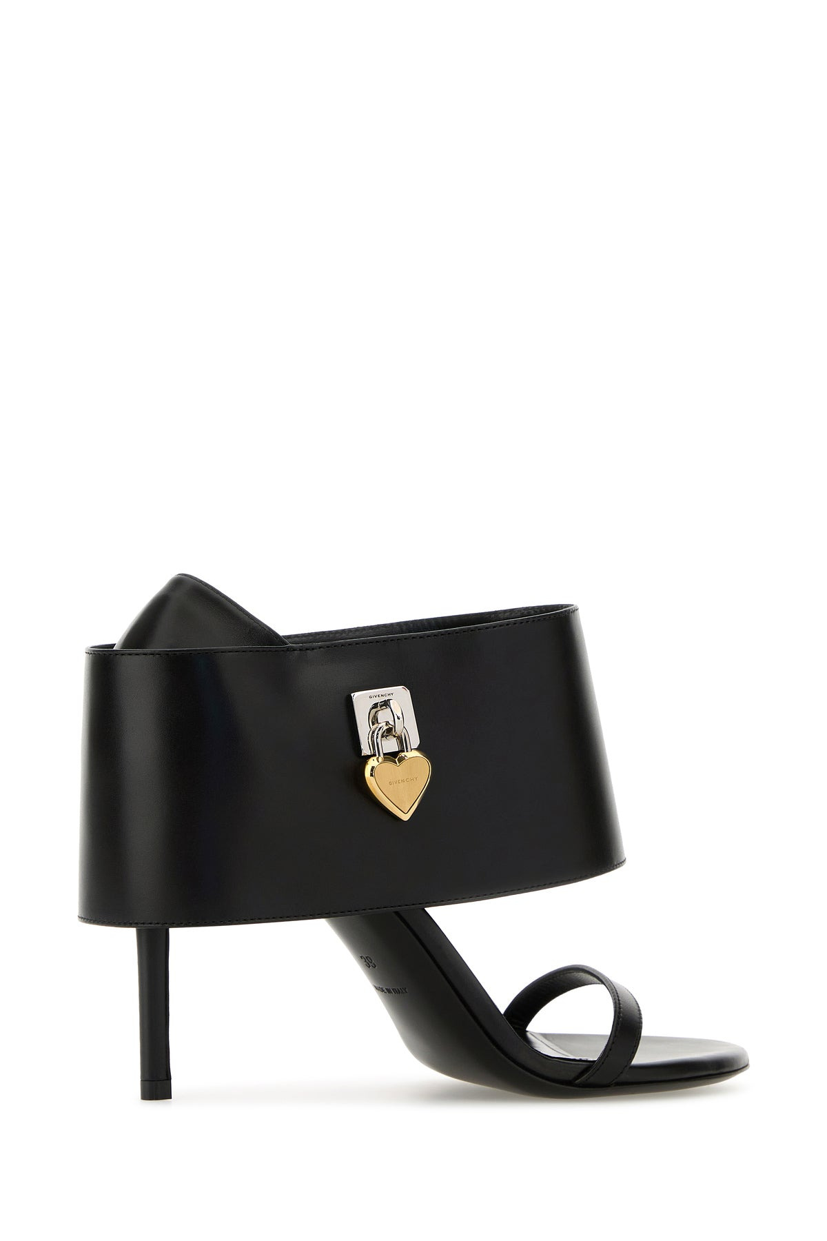 Black leather Shark sandals - 3