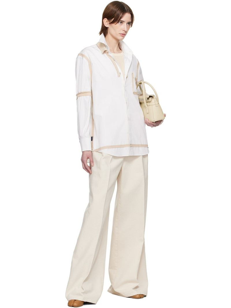 Maison Margiela Off-White Pleat Jeans outlook