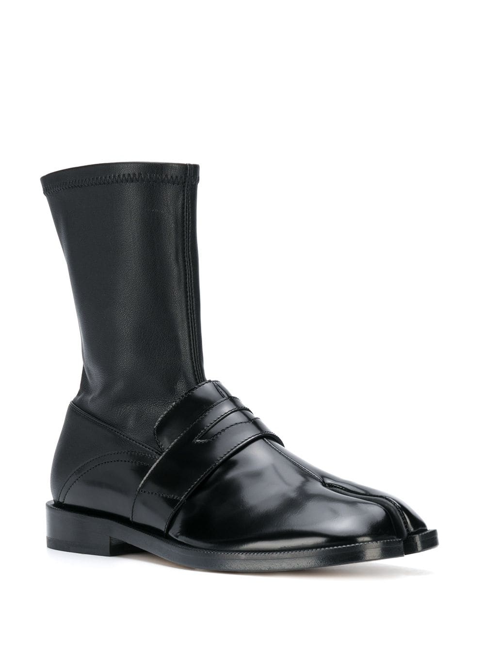 Tabi leather loafer boots - 2